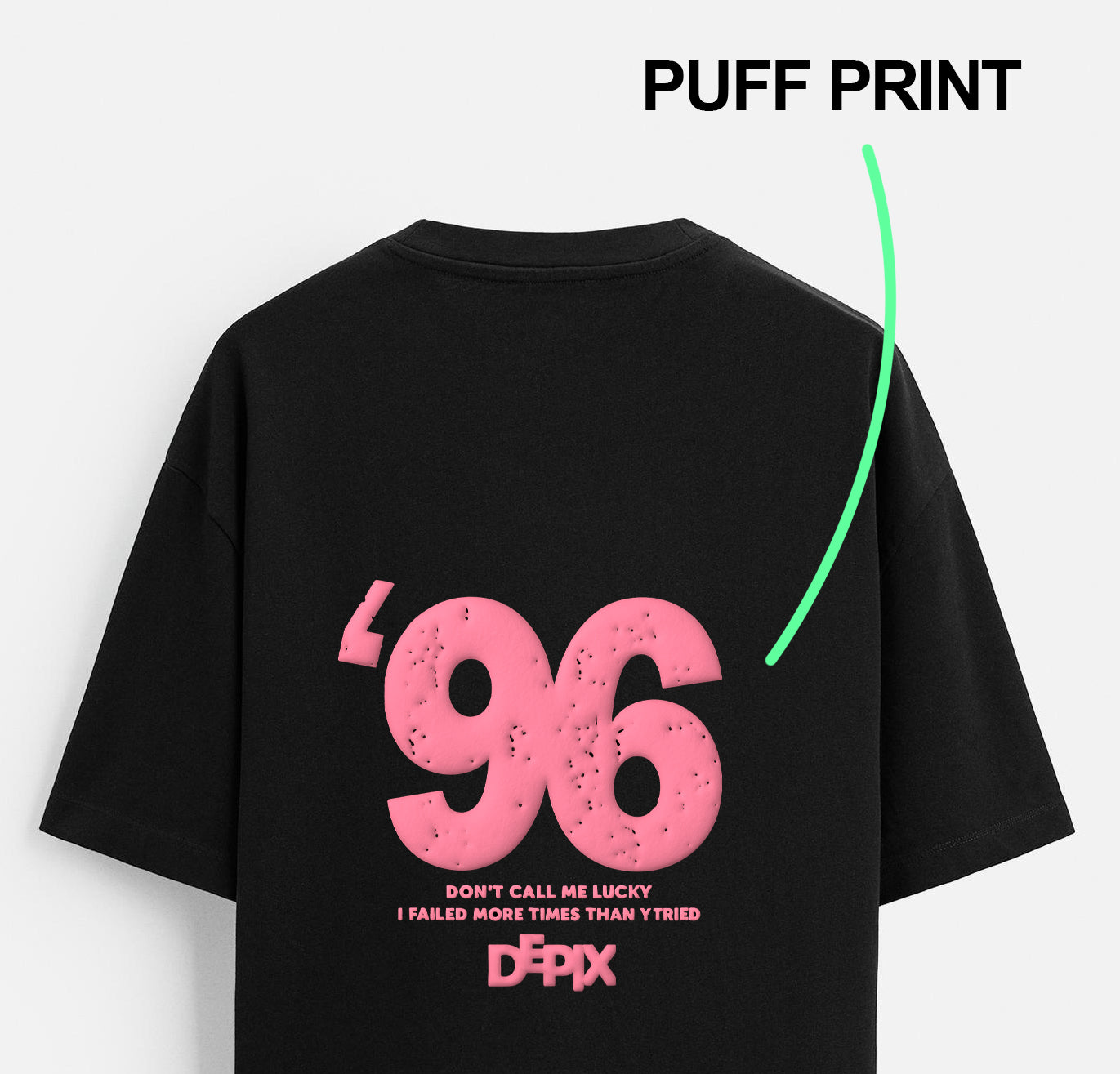 96 - Black - T-shirt