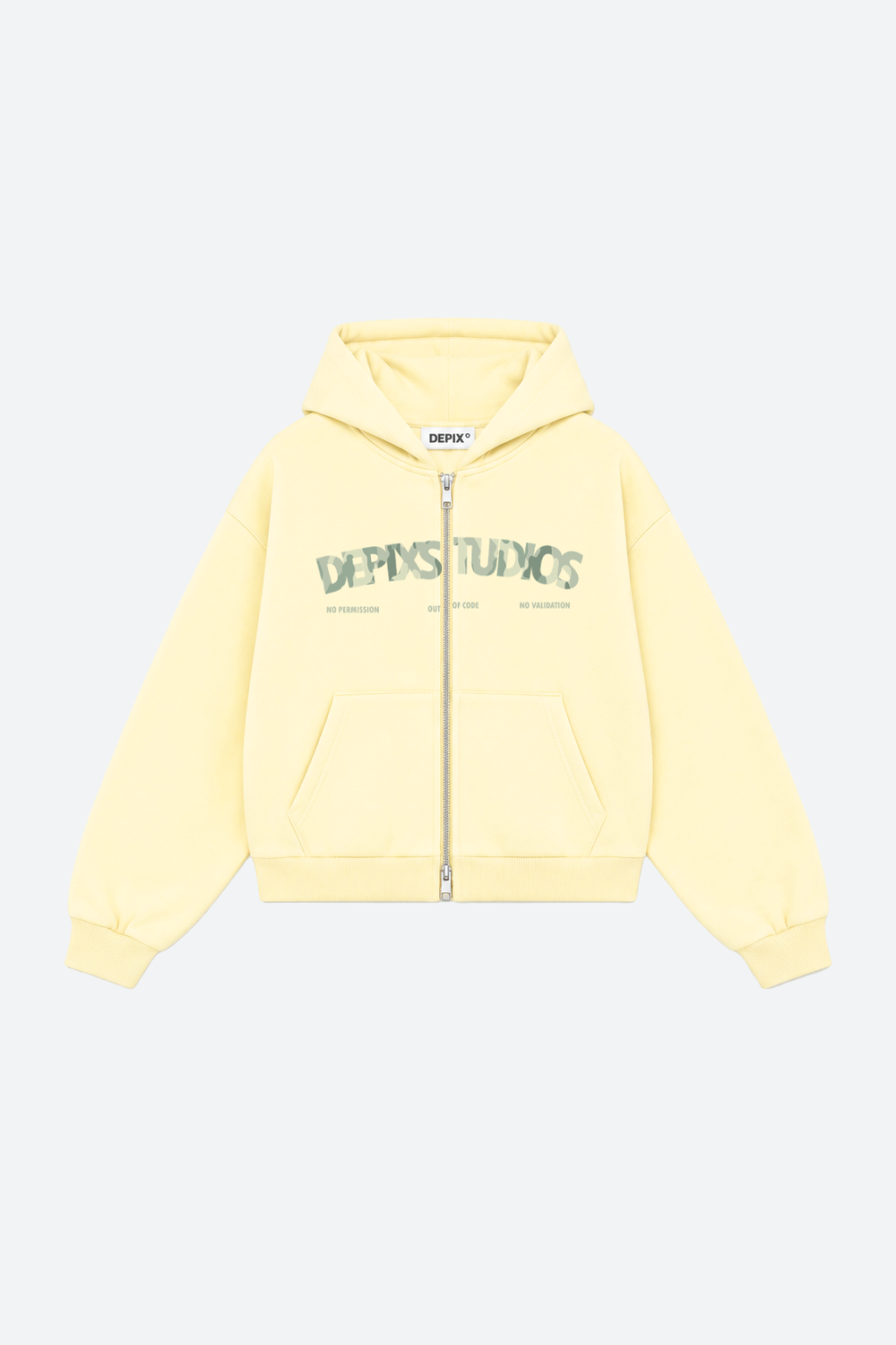 Yellow Camo Zip Up