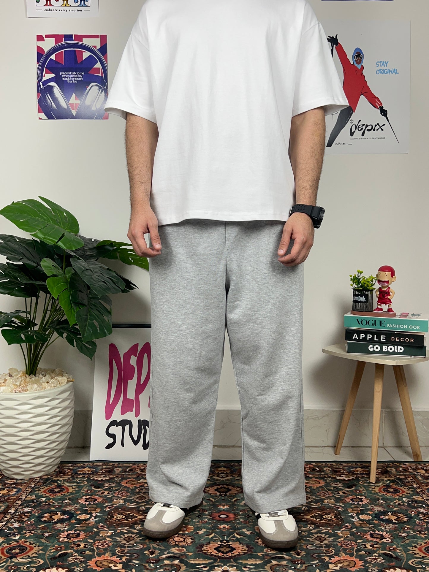 Light Gray - baggy sweatpants