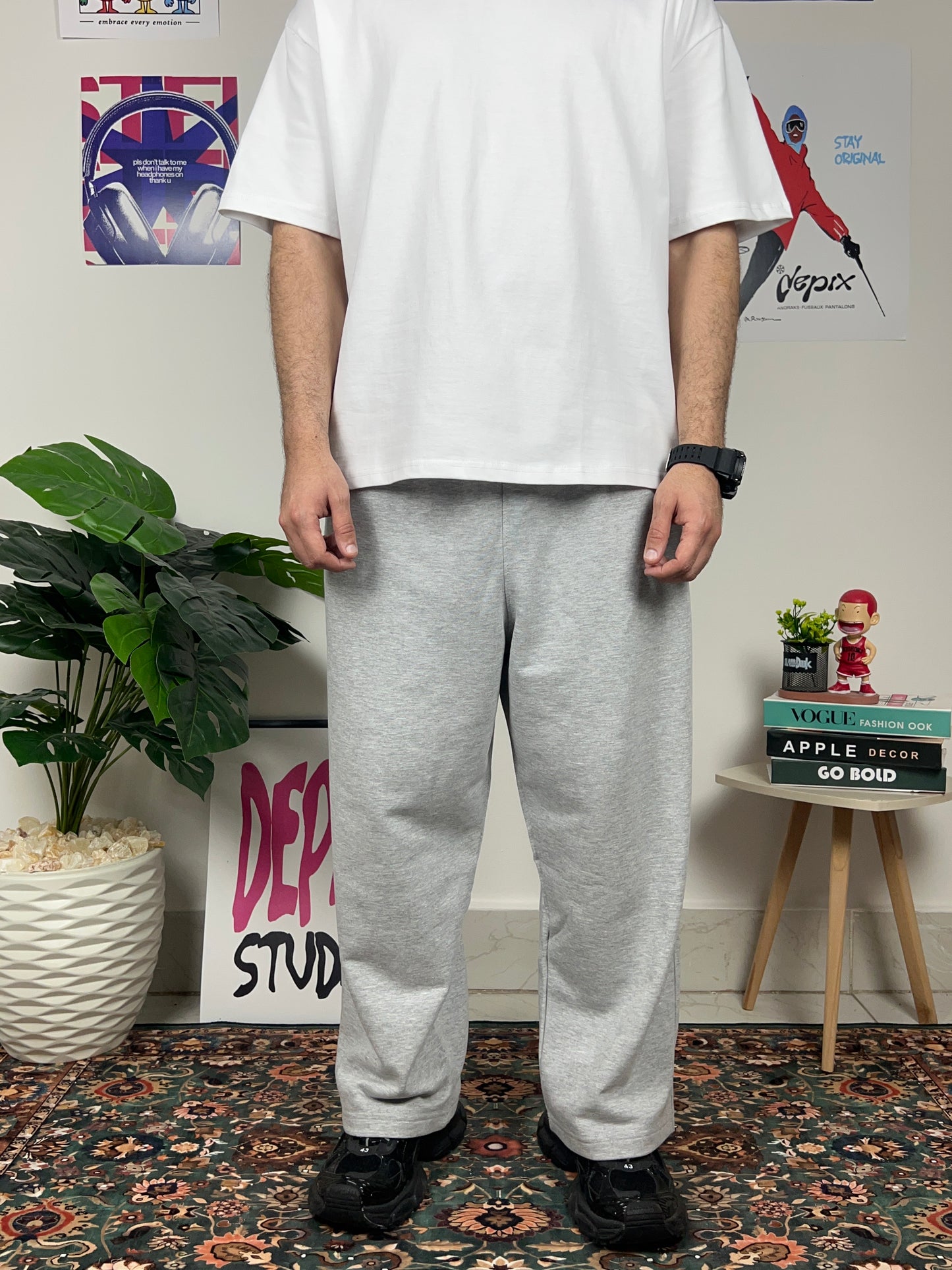 Light Gray - baggy sweatpants