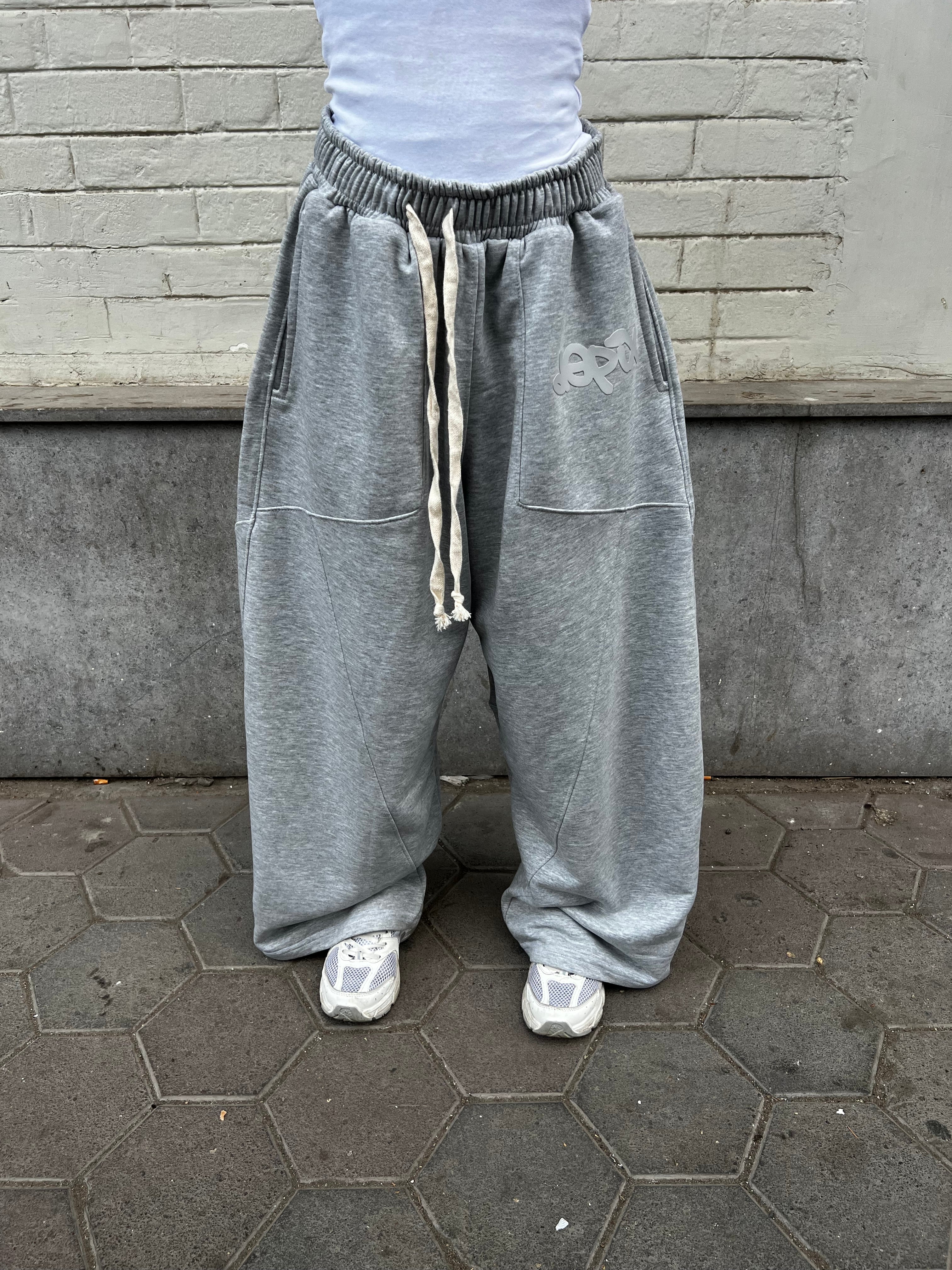 Light Gray Depix Rubber Sweatpants