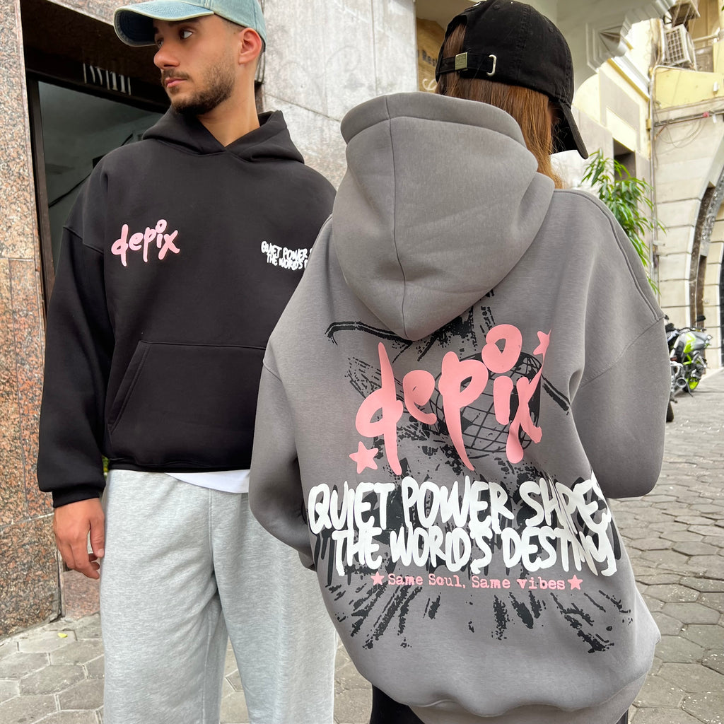 Quiet Power Gray Hoodie