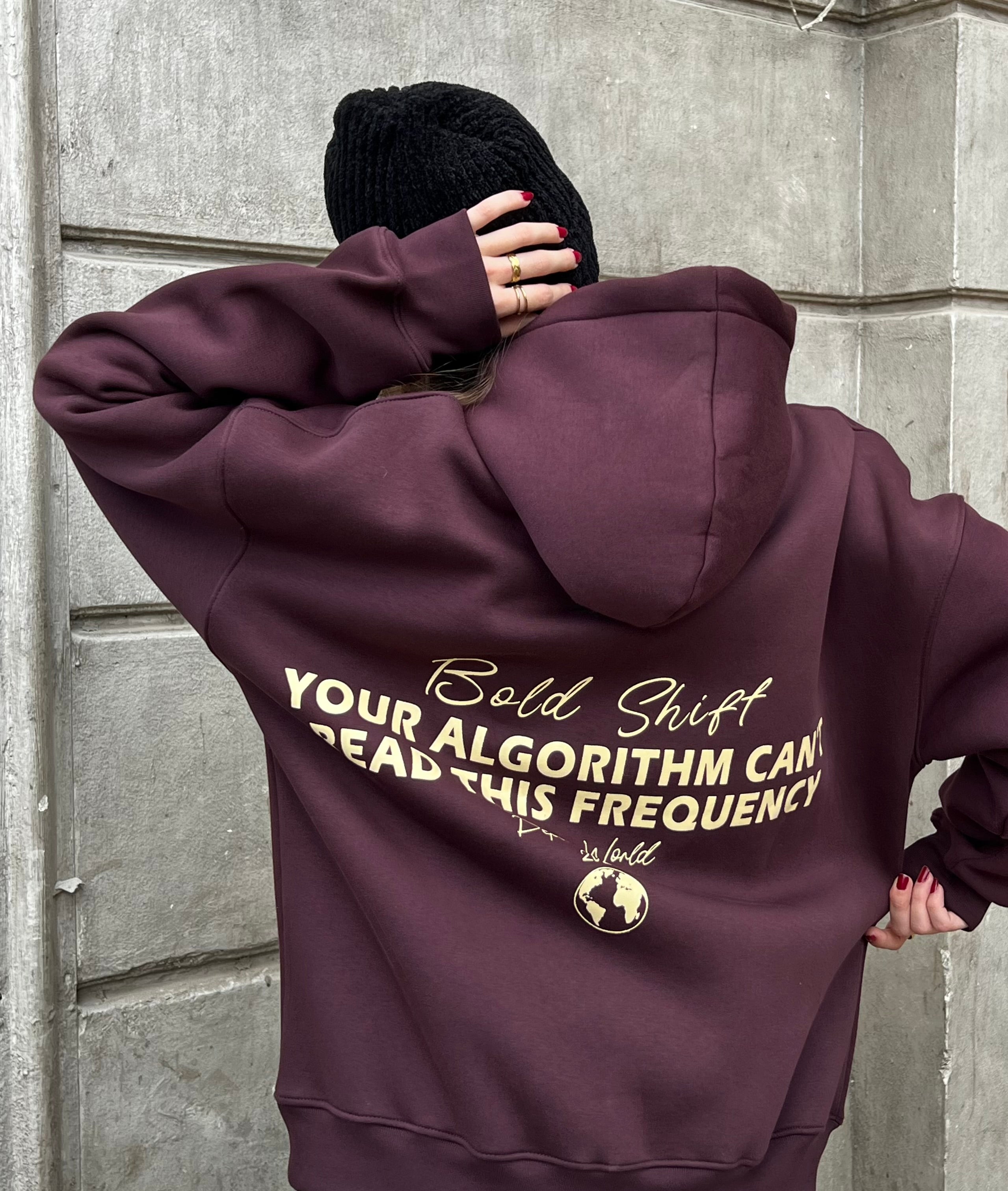 Algorithm Burgundy Hoodie