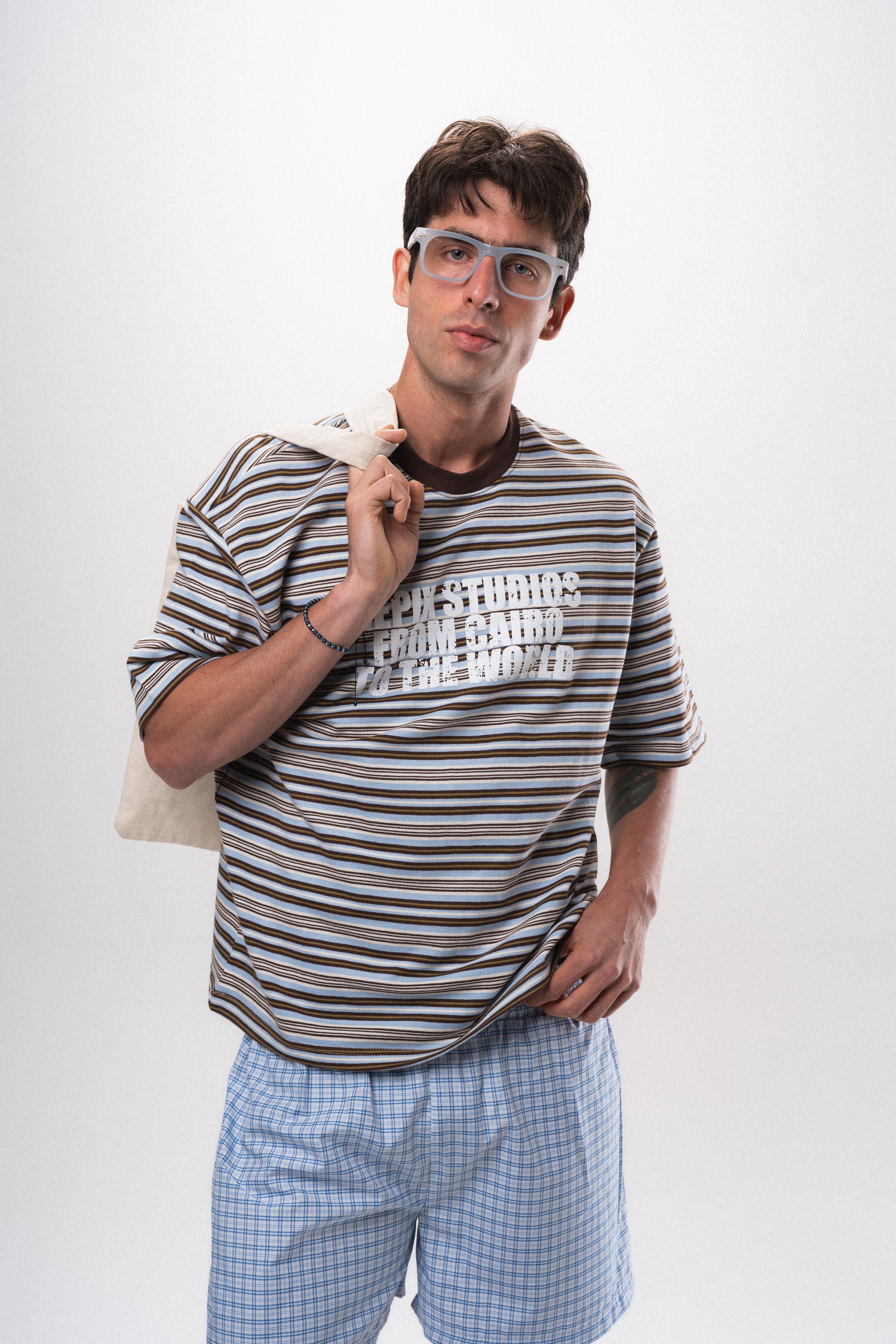 Cairo Striped Brown T-Shirt