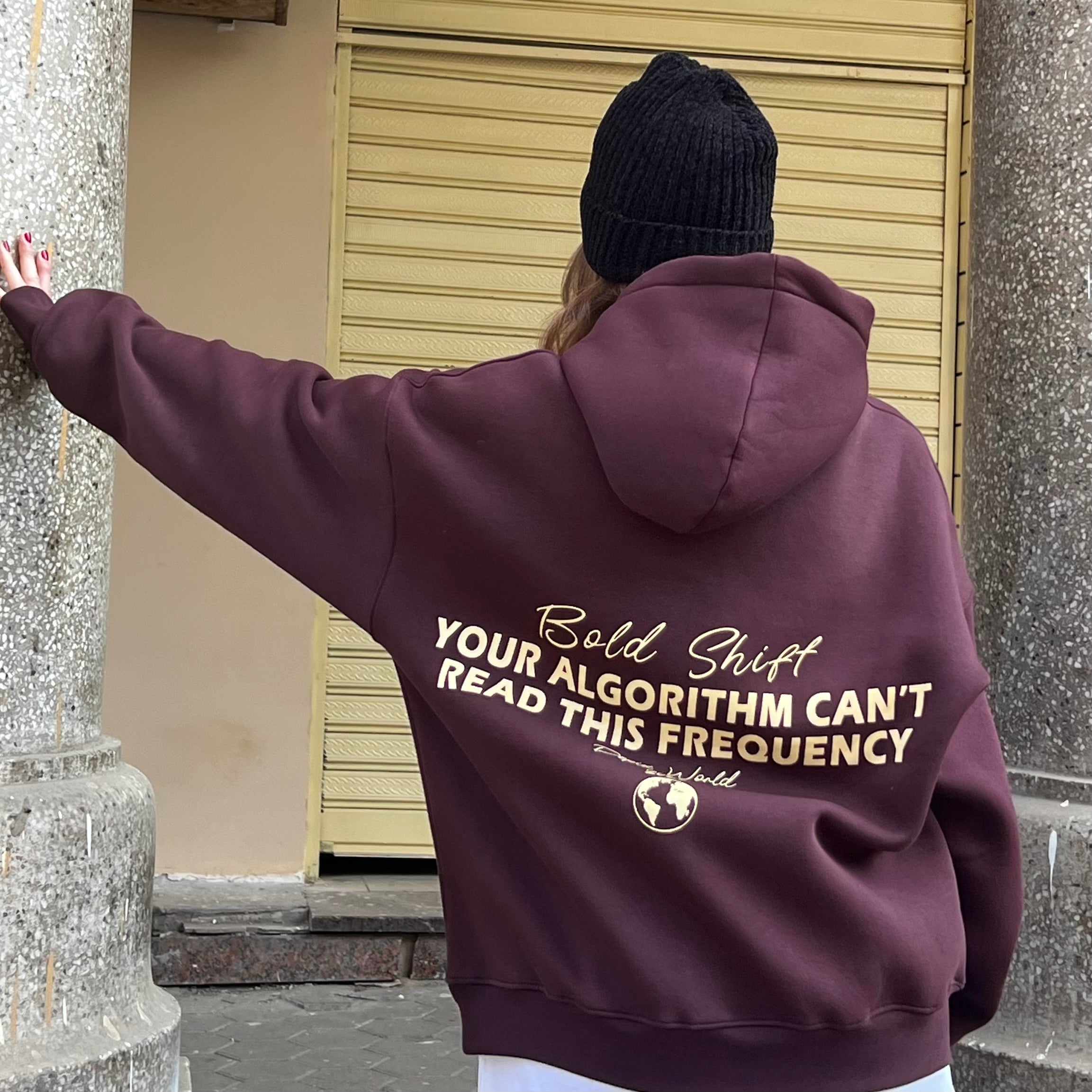 Algorithm Burgundy Hoodie