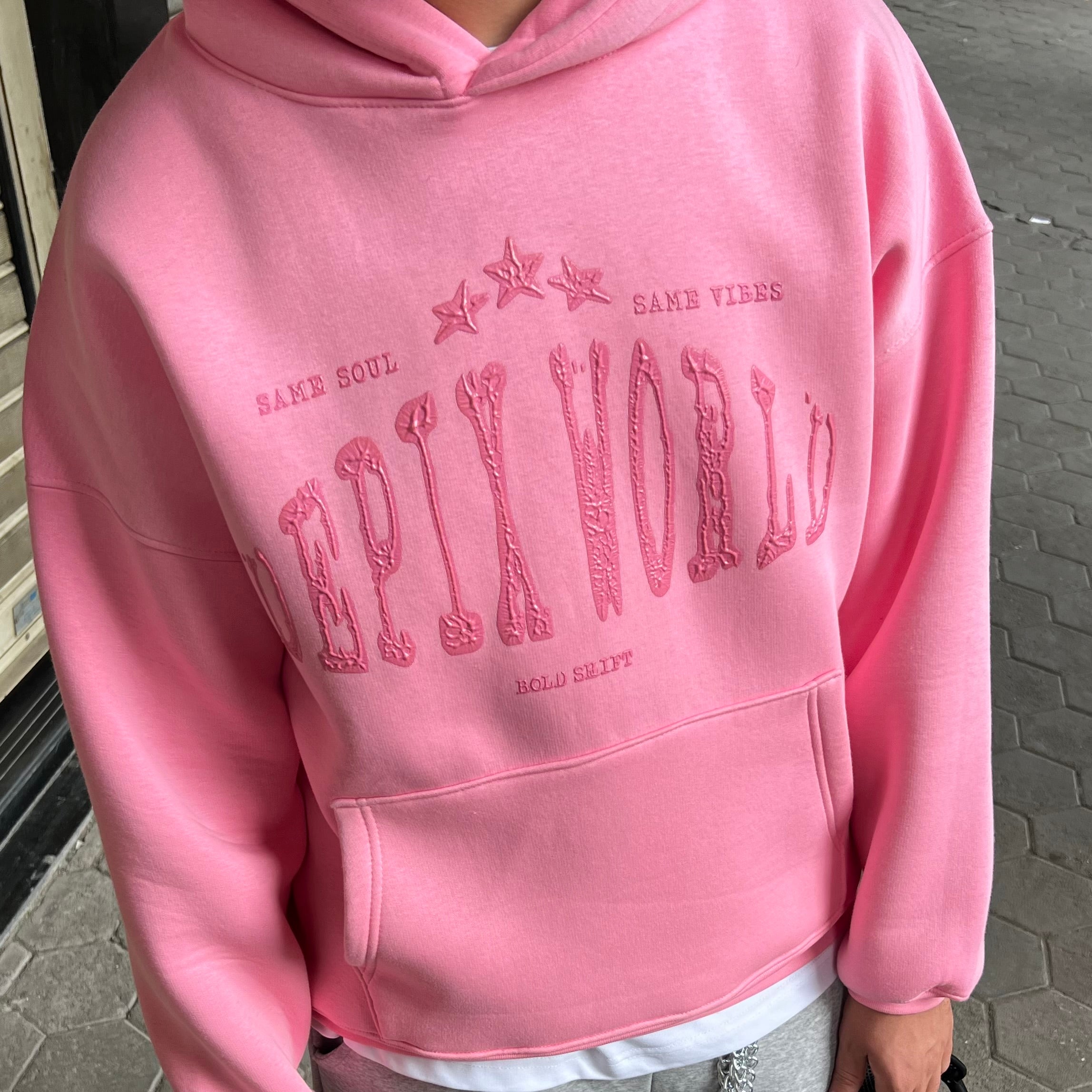 Depix Rubber Pink Hoodie