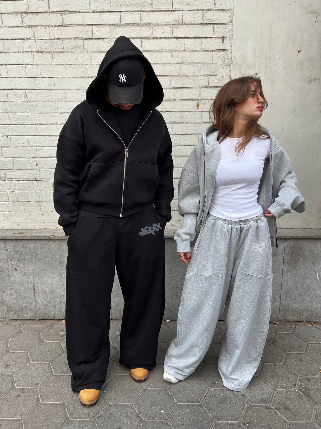 Light Gray Depix Rubber Sweatpants