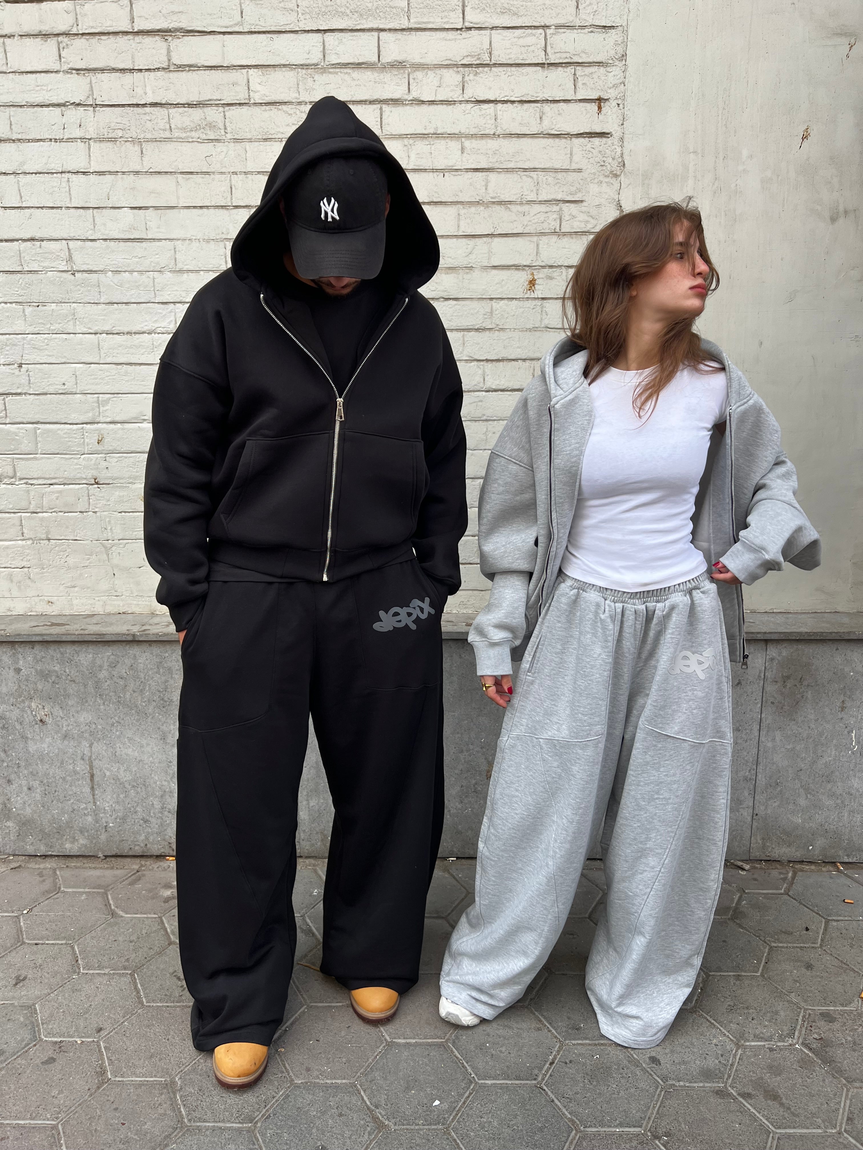 Light Gray Depix Rubber Sweatpants