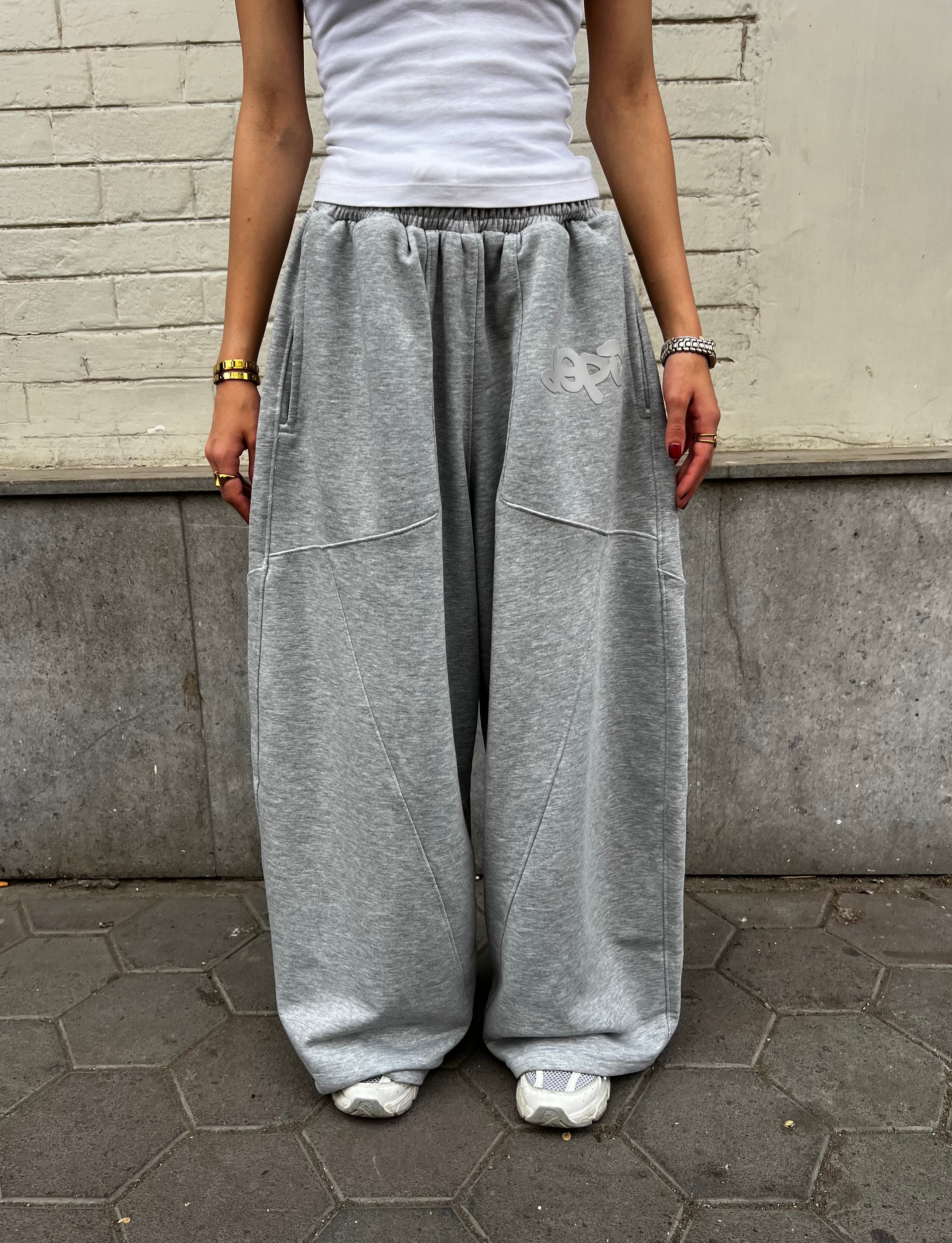 Light Gray Depix Rubber Sweatpants