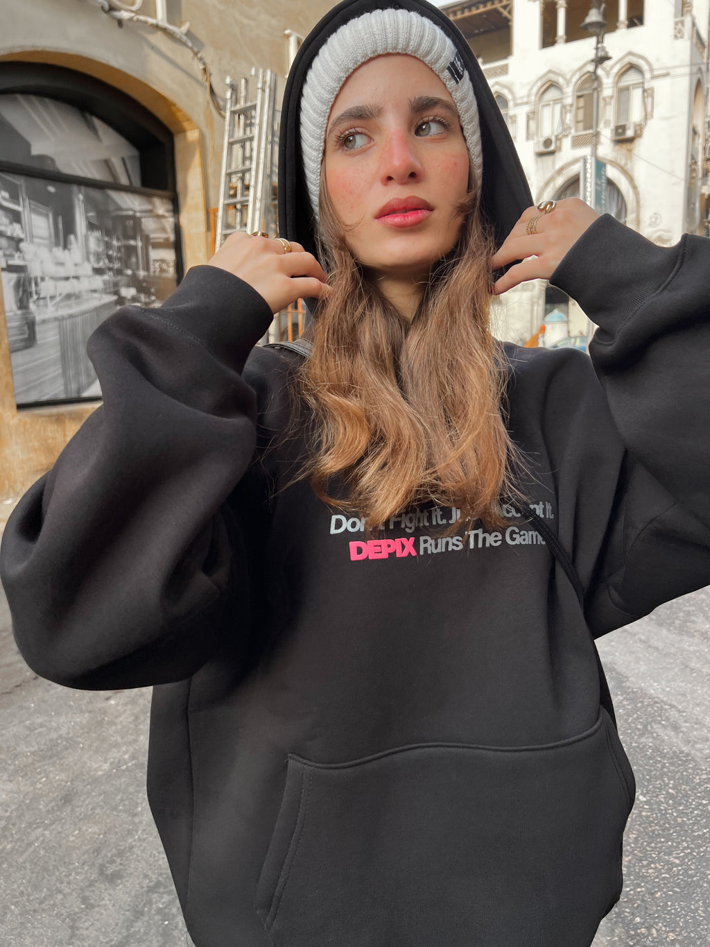 Black DepixWorld Hoodie