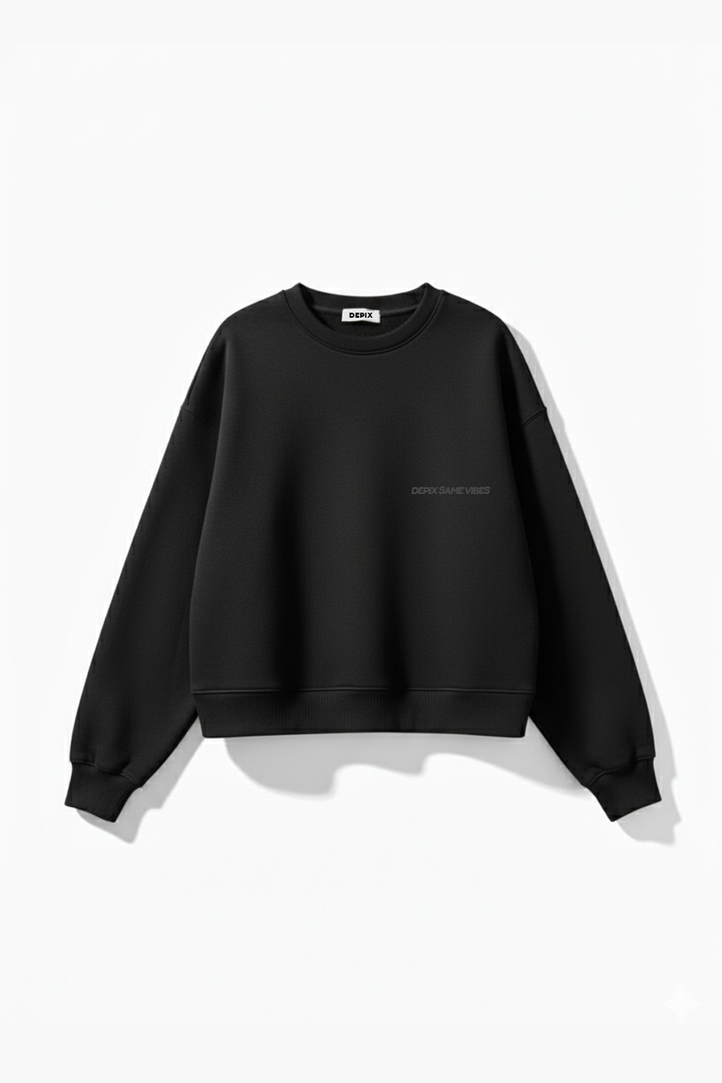 Trust Vibes Black Crew neck