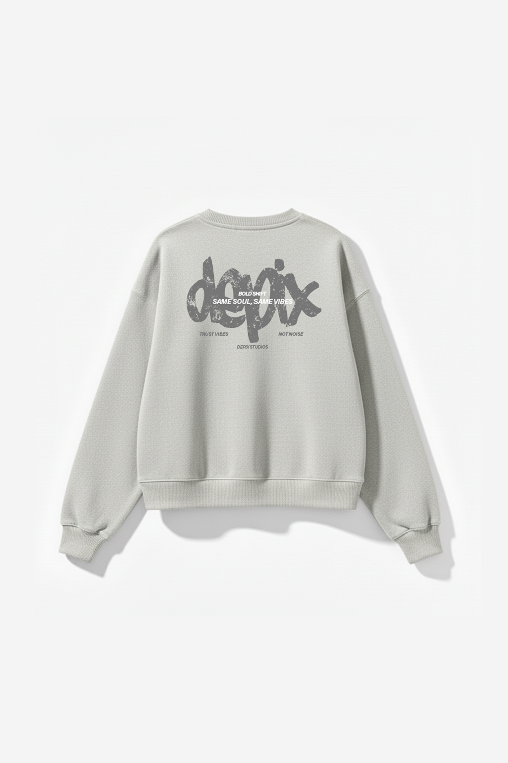 Trust Vibes Light gray Crew neck