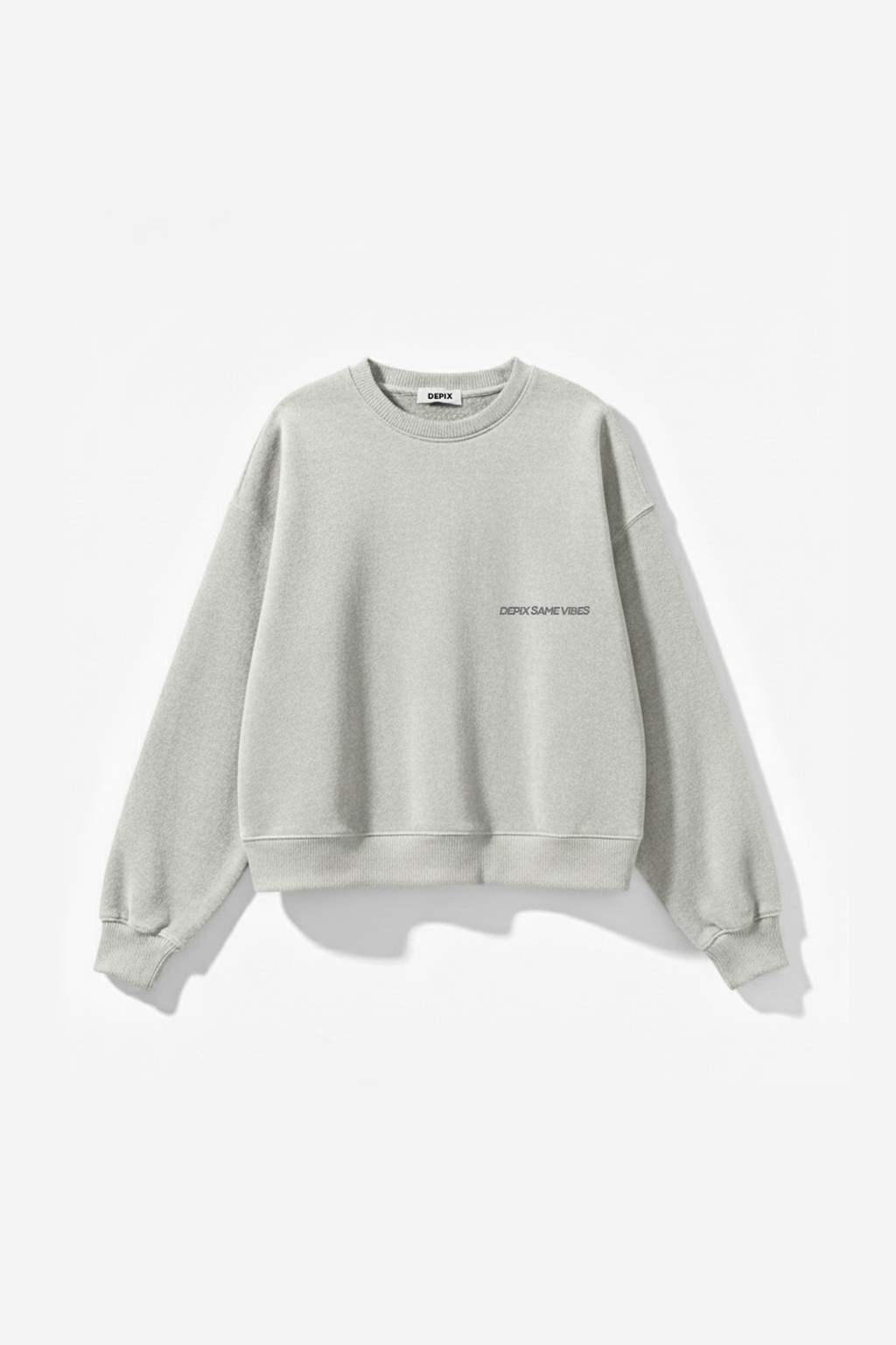 Trust Vibes Light gray Crew neck