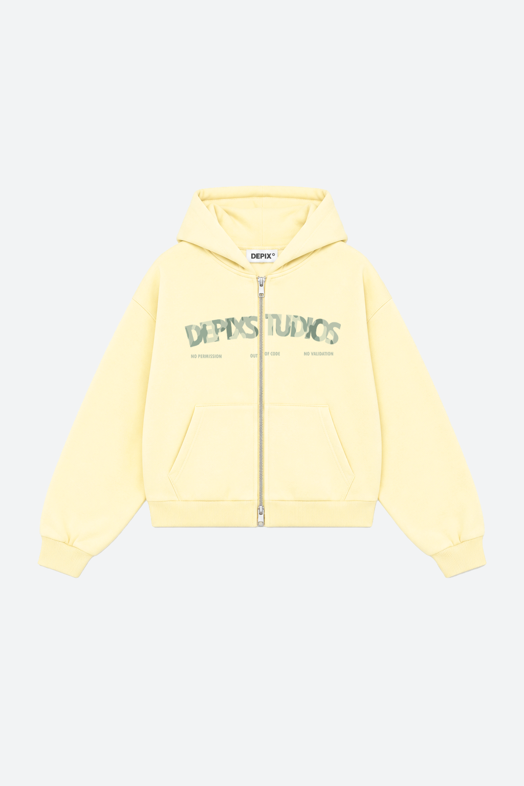 Yellow Camo Zip Up