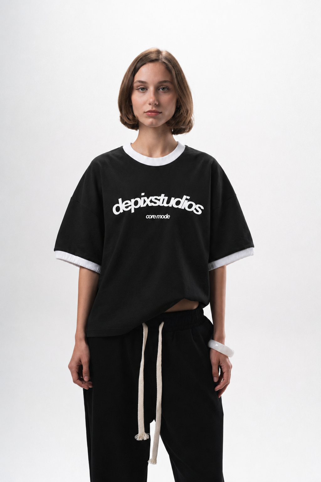 Core Mode Black T-Shirt