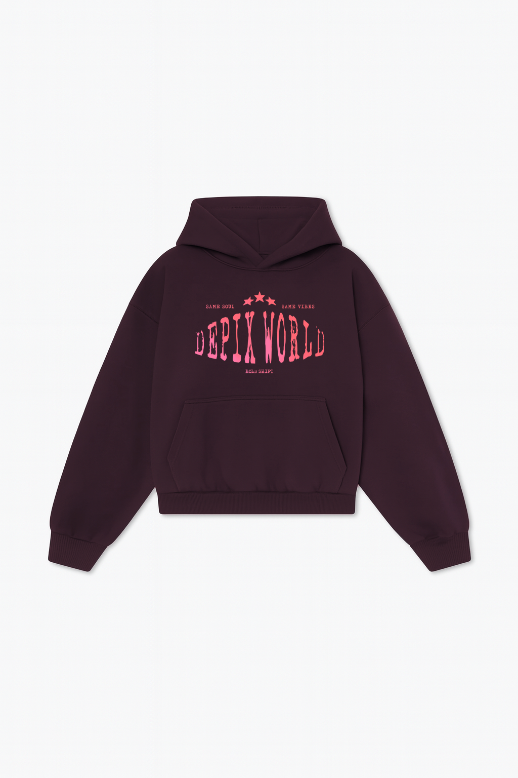 Depix Rubber Burgundy Hoodie
