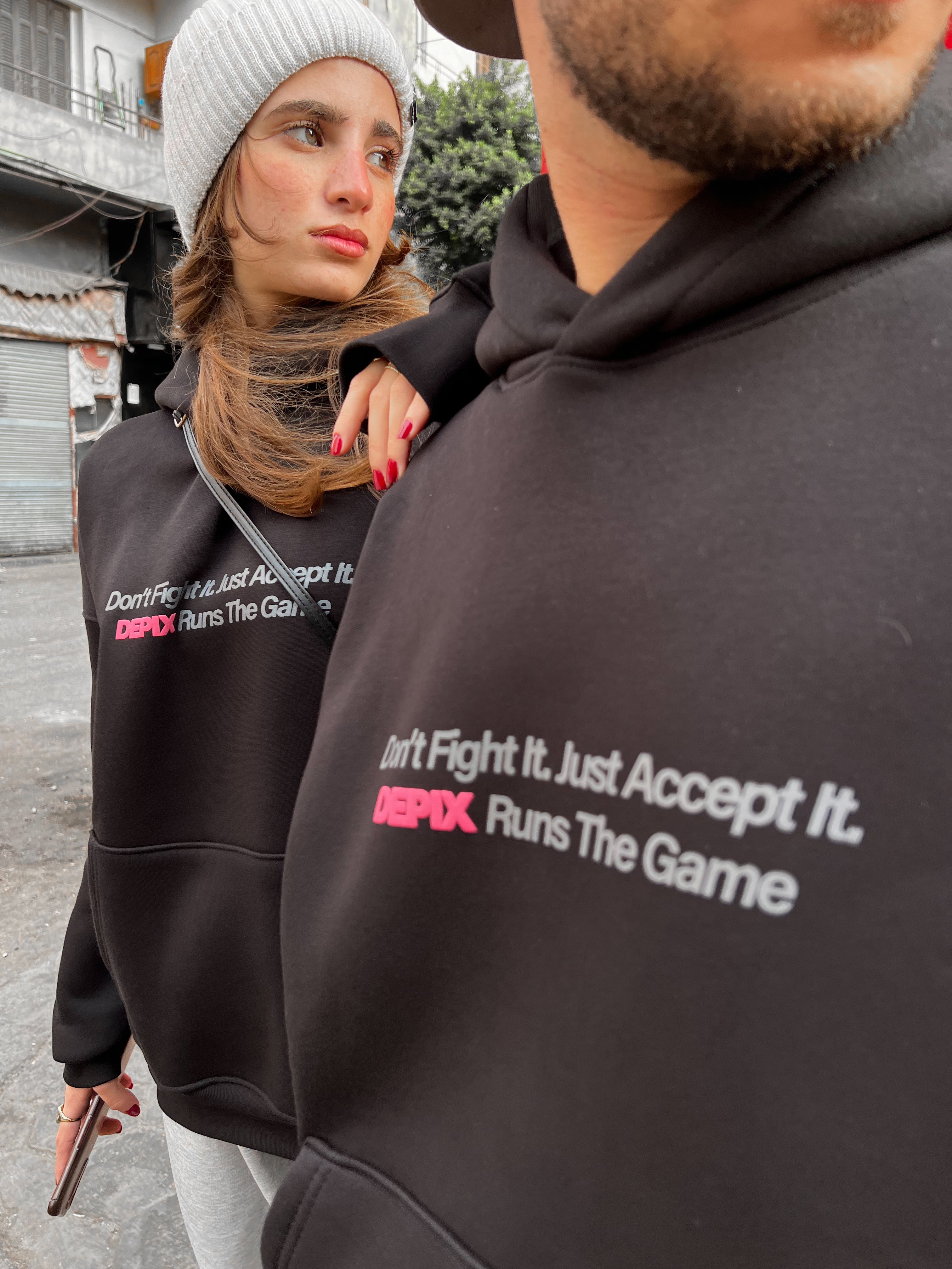 Black DepixWorld Hoodie