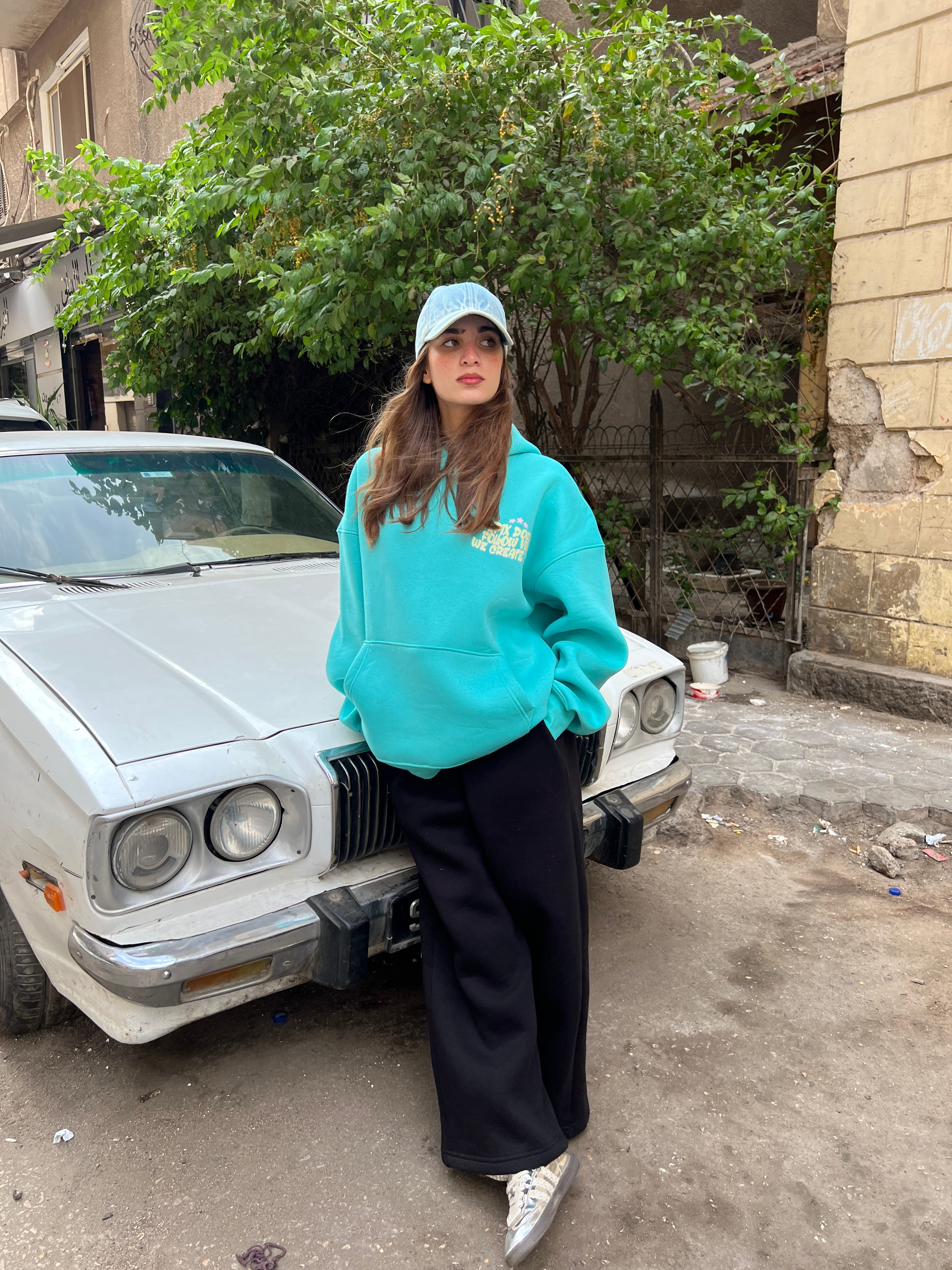 Turquoise Followed Vibes Hoodie