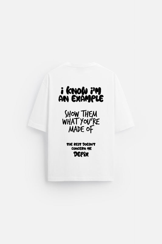 Example - White - T-shirt