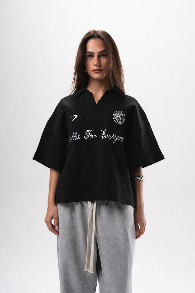 Not For EveryOne Black Polo