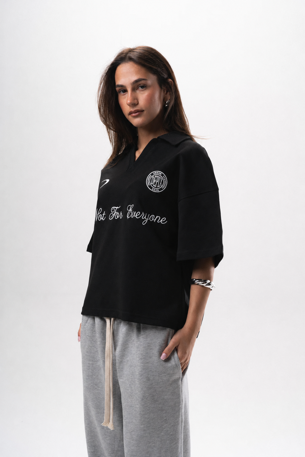 Not For EveryOne Black Polo