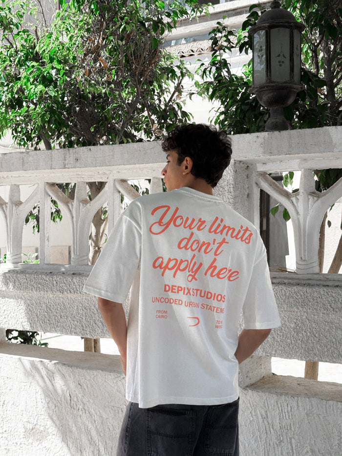No Limits White T-Shirt