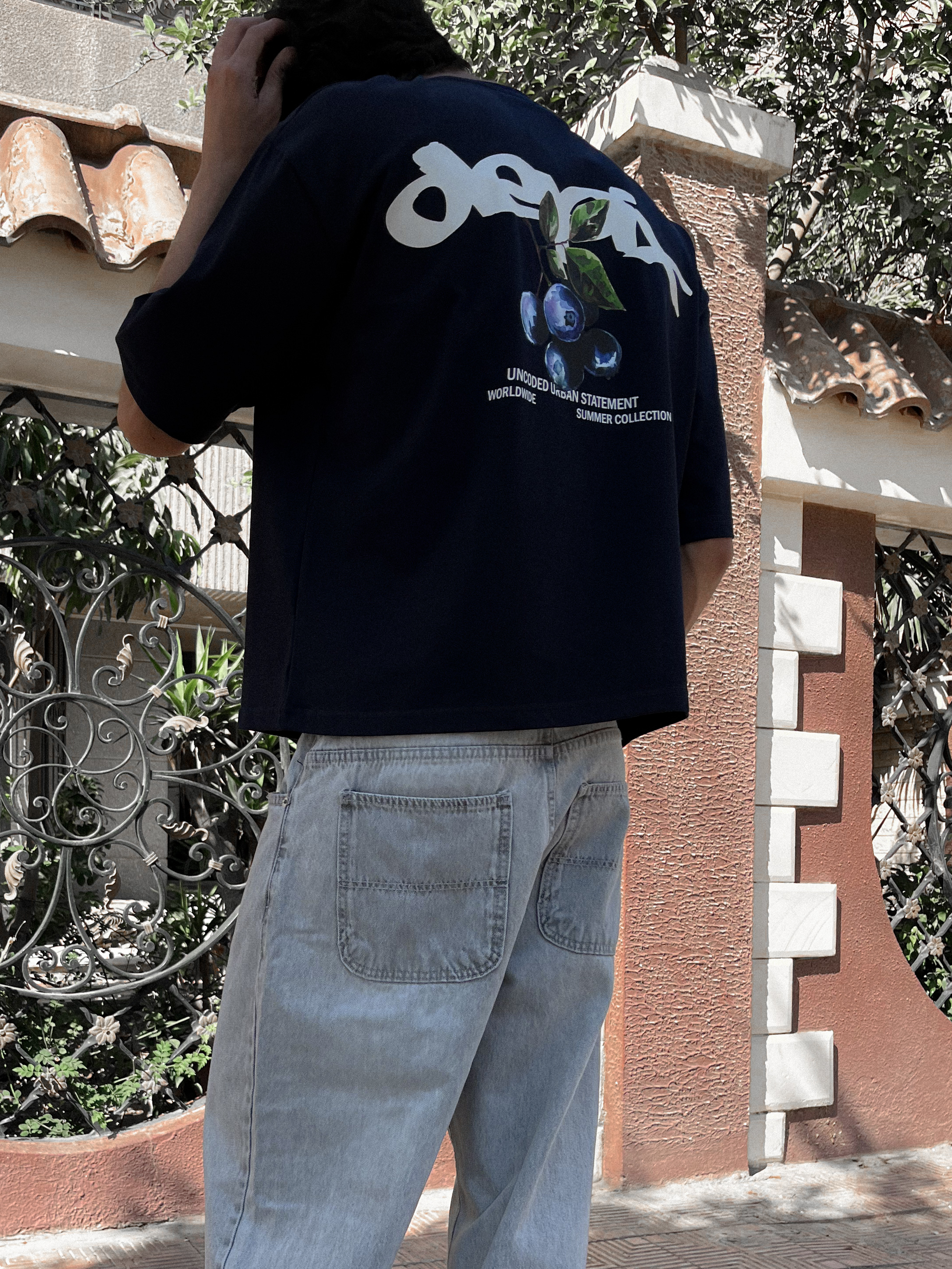 Cherry Dark Blue T-Shirt