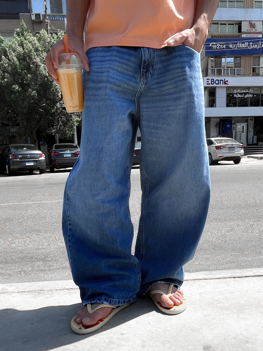 Basic Blue Baggy Jeans
