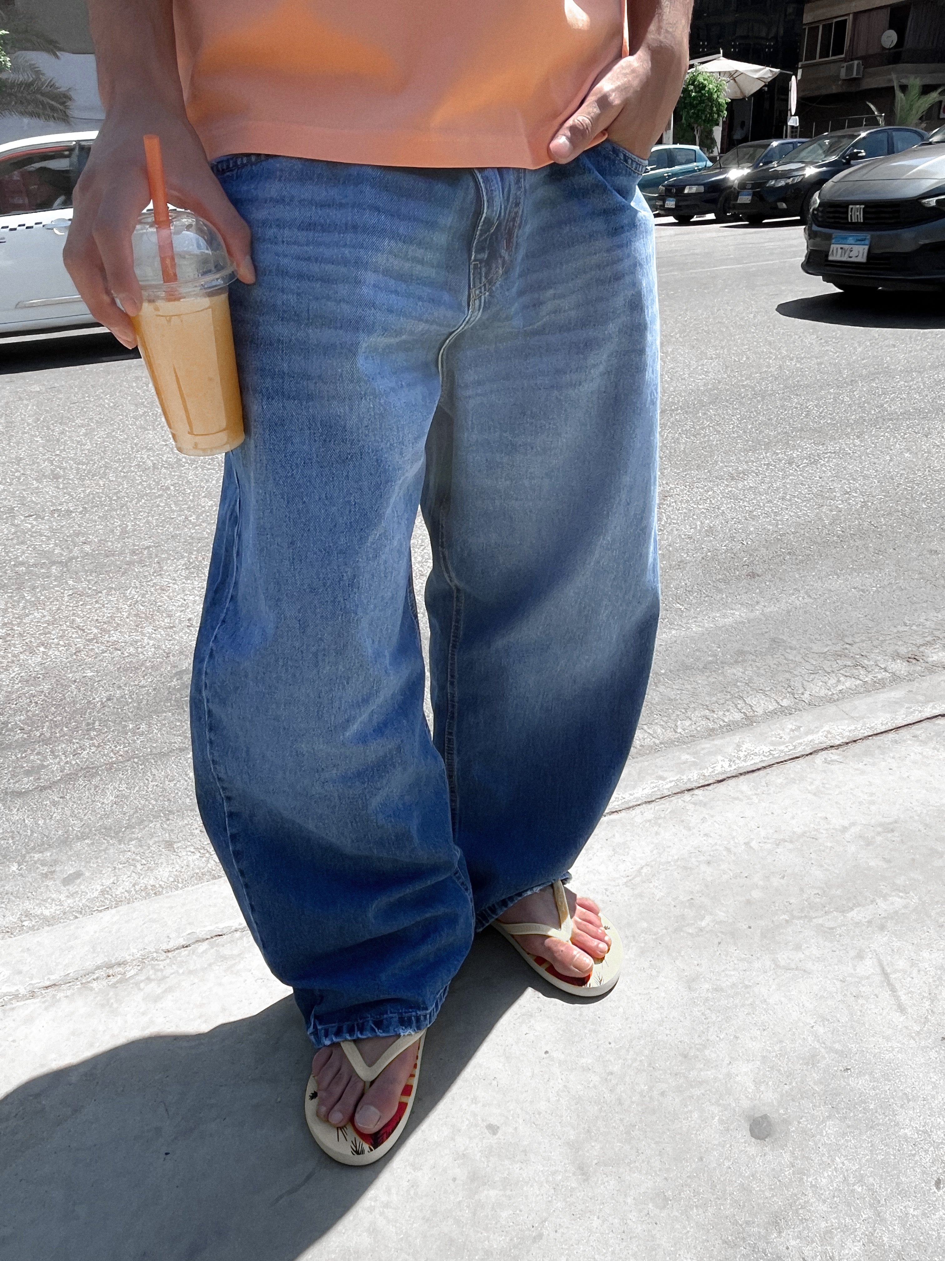 Basic Blue Baggy Jeans