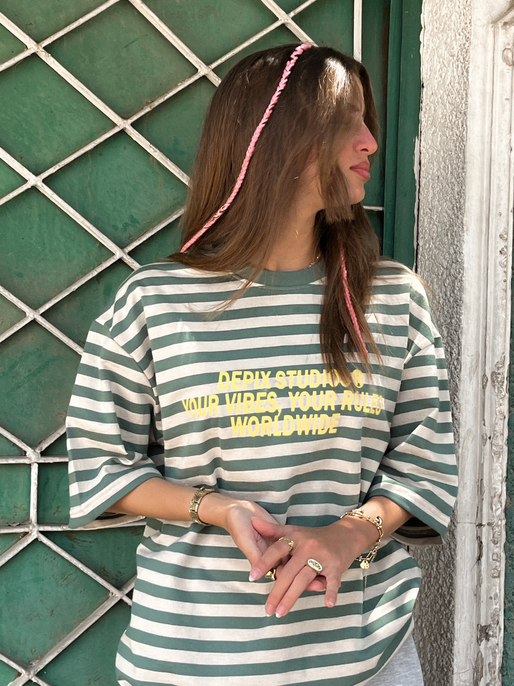 Striped Beige T-Shirt