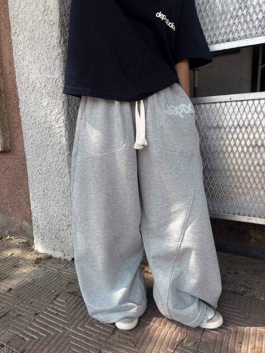 Rubber Light Gray SweatPants