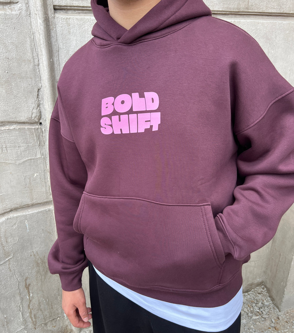 Bold Shift Burgundy Hoodie