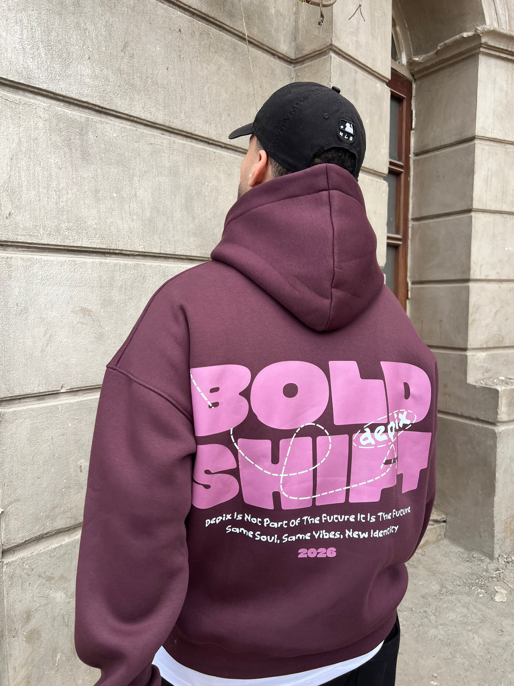 Bold Shift Burgundy Hoodie