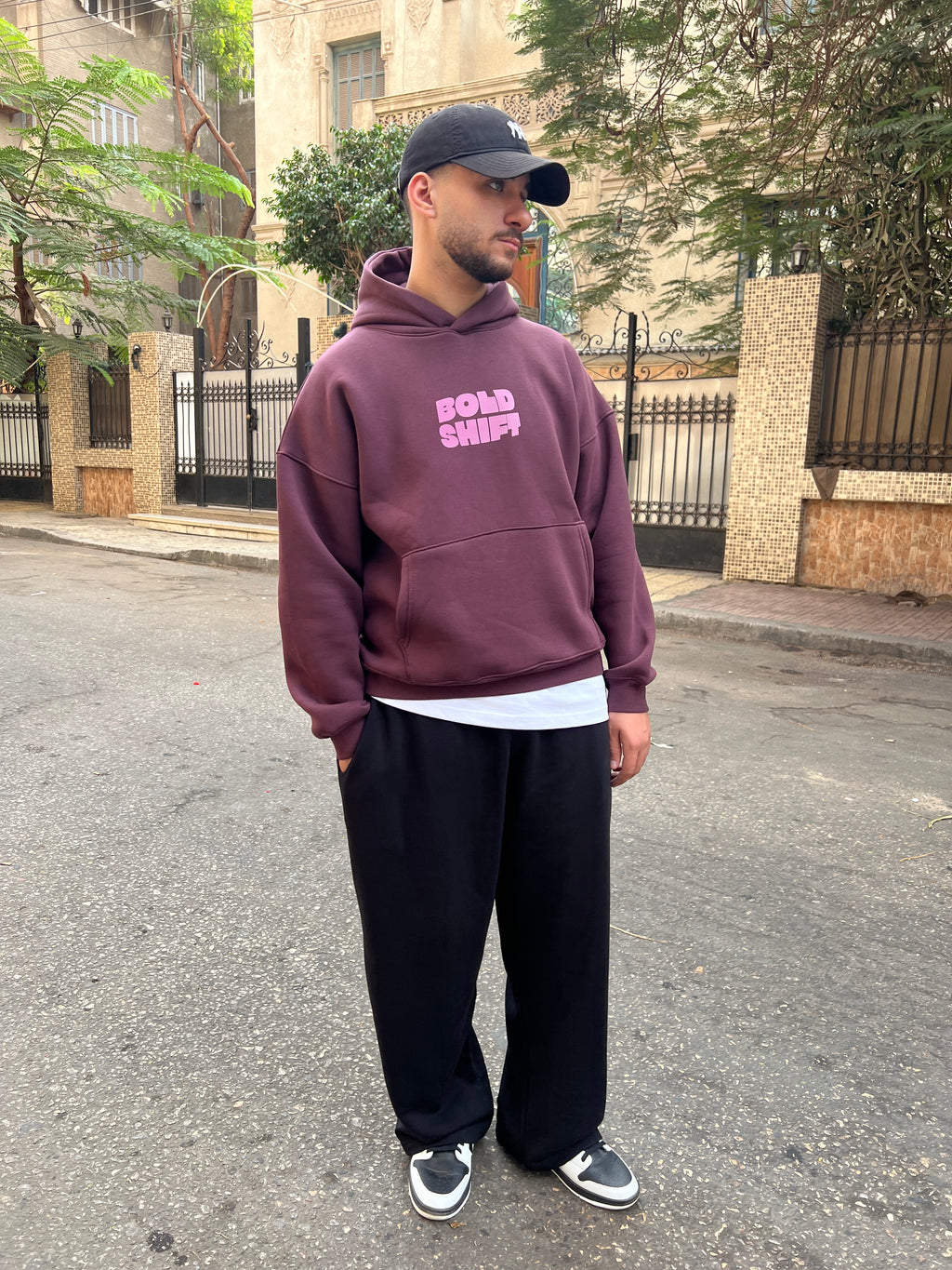 Bold Shift Burgundy Hoodie