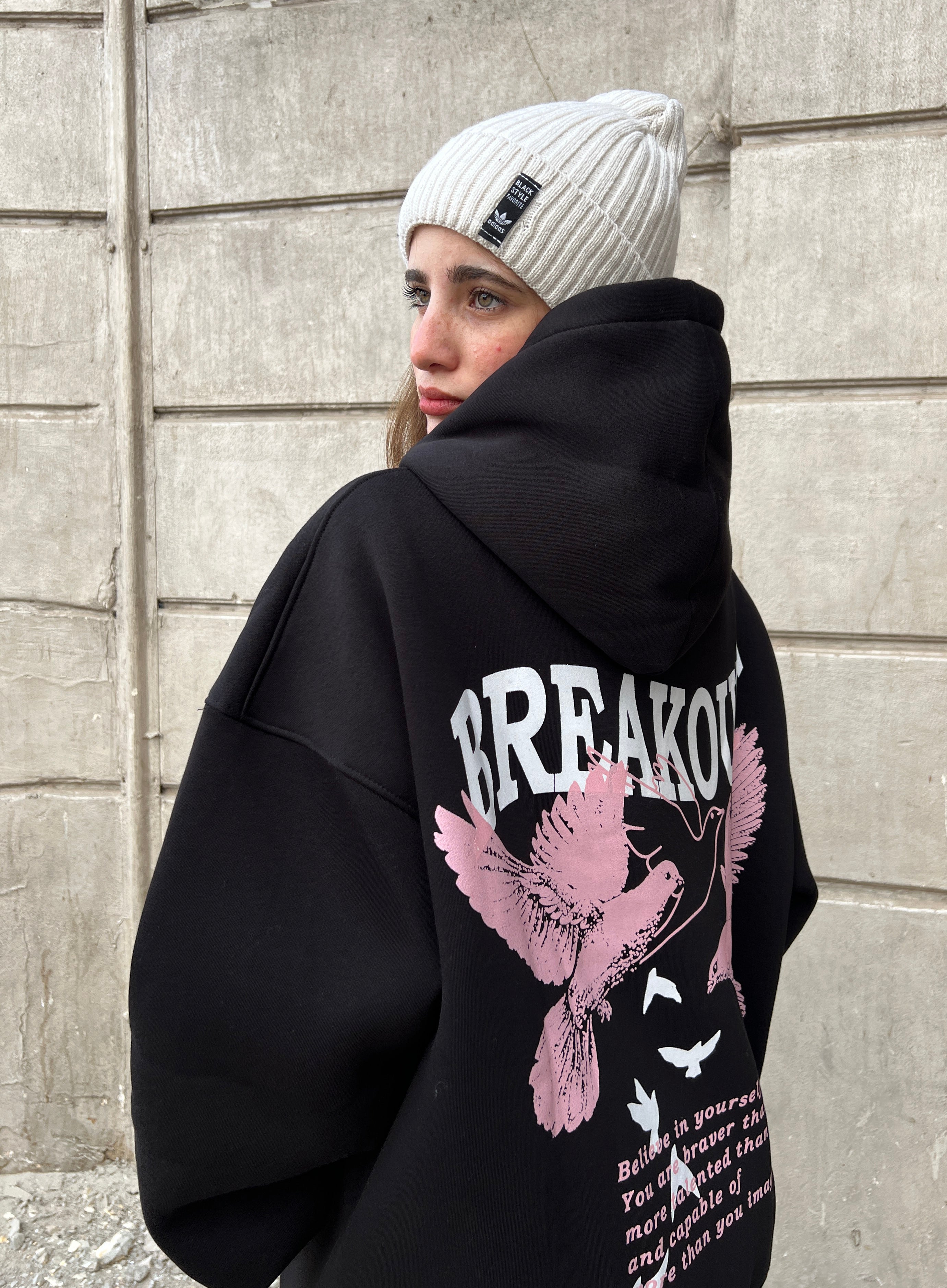 Break Out Black Hoodie