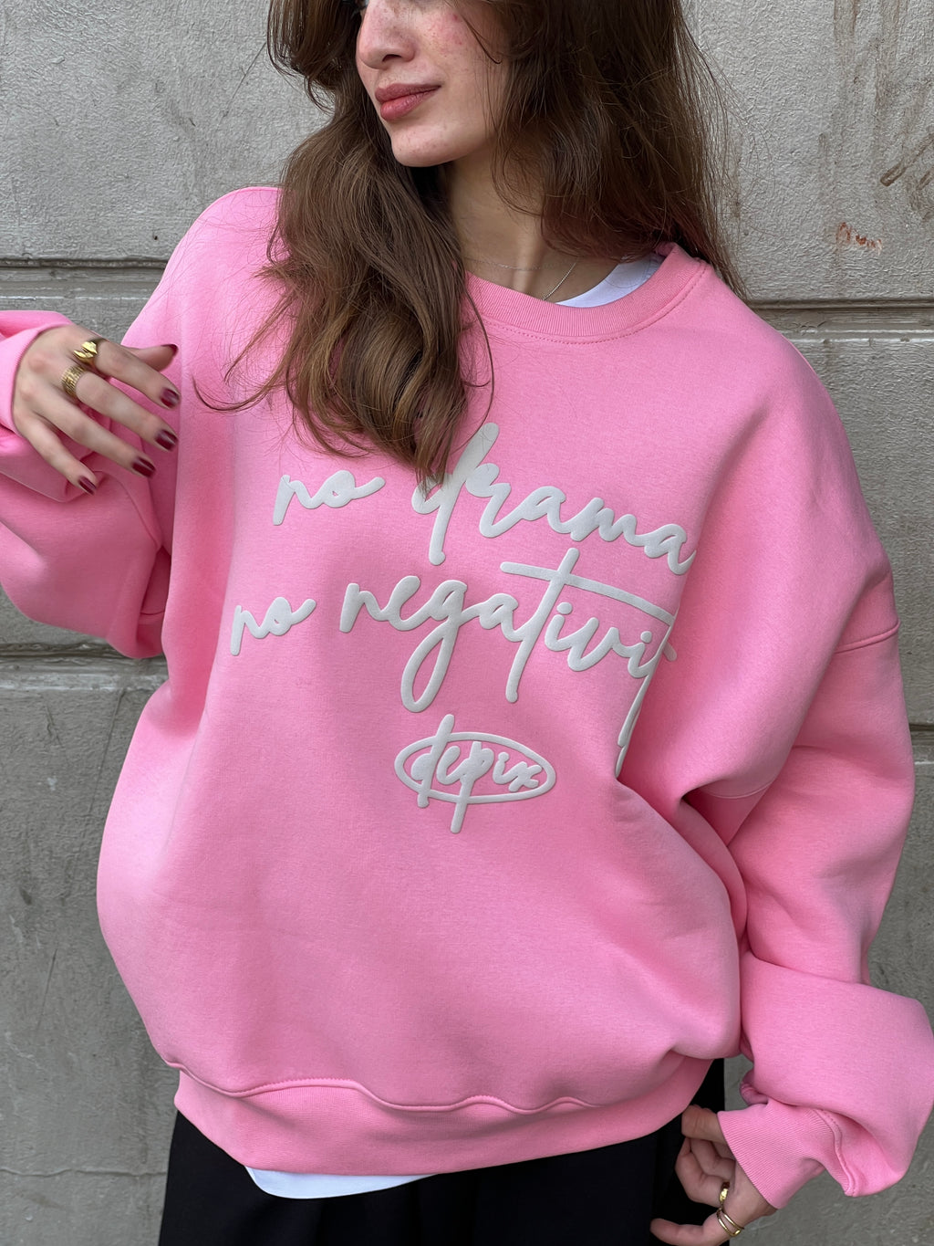 No Drama Pink Crewneck
