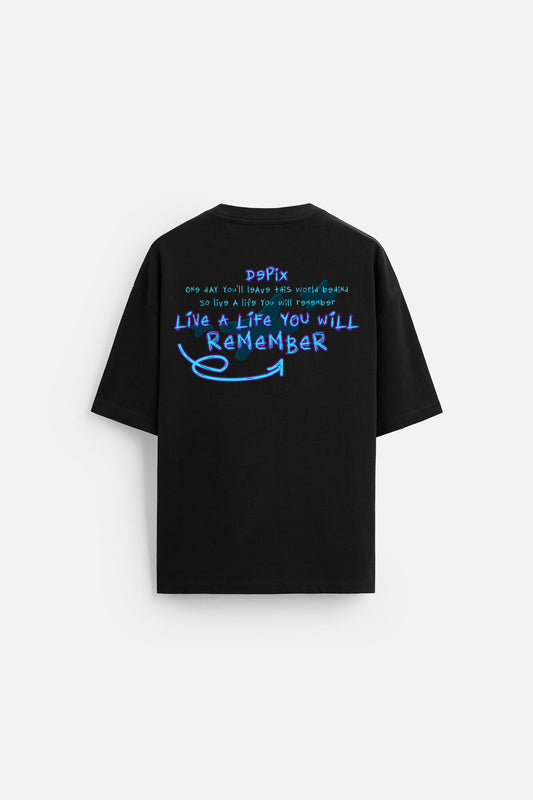 Live a life - Black - T-shirt