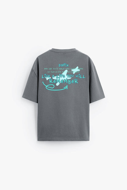 Live a life - Gray - T-shirt