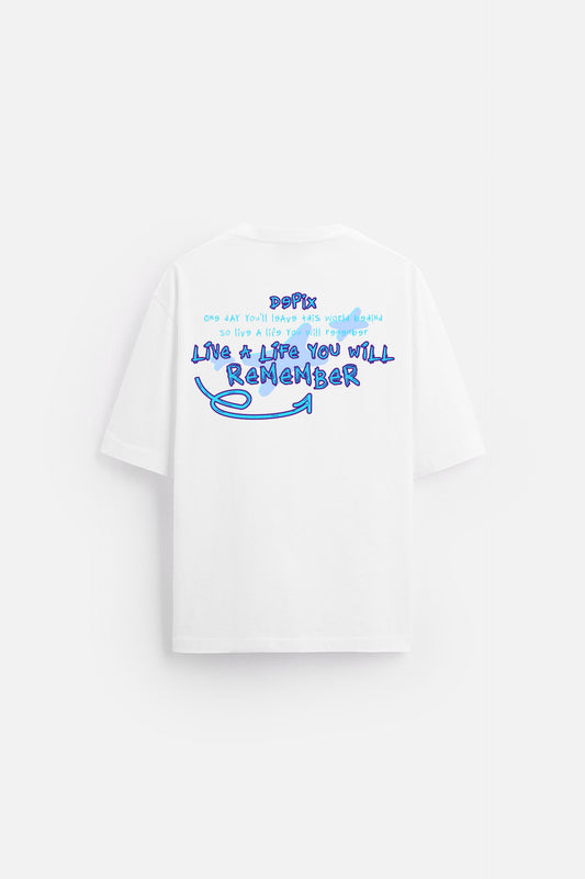 Live a life - White - T-shirt
