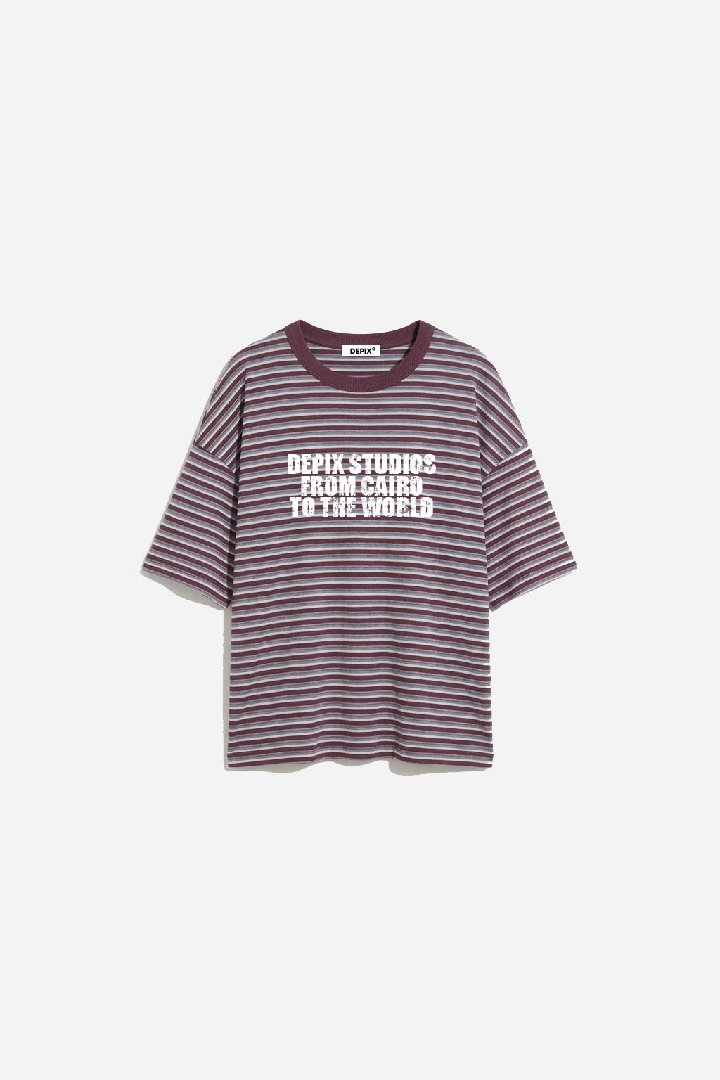 Cairo Striped Burgundy T-Shirt