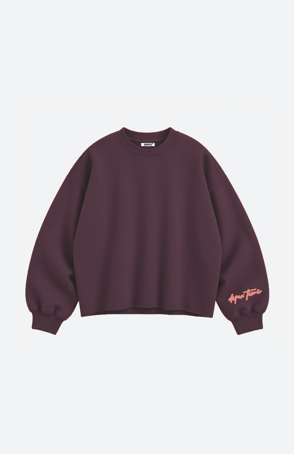 Time To Change Burgundy Crew Neck