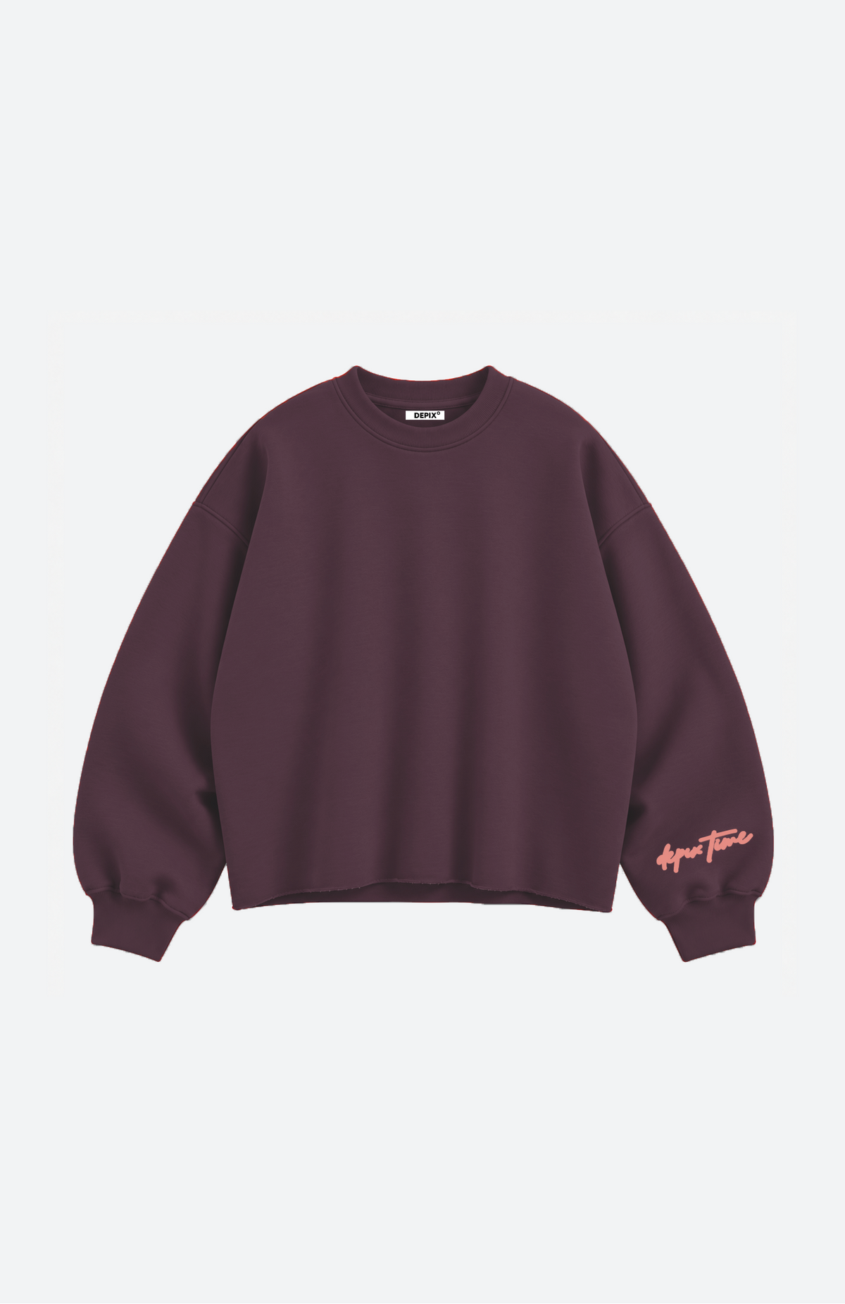 Time To Change Burgundy Crew Neck