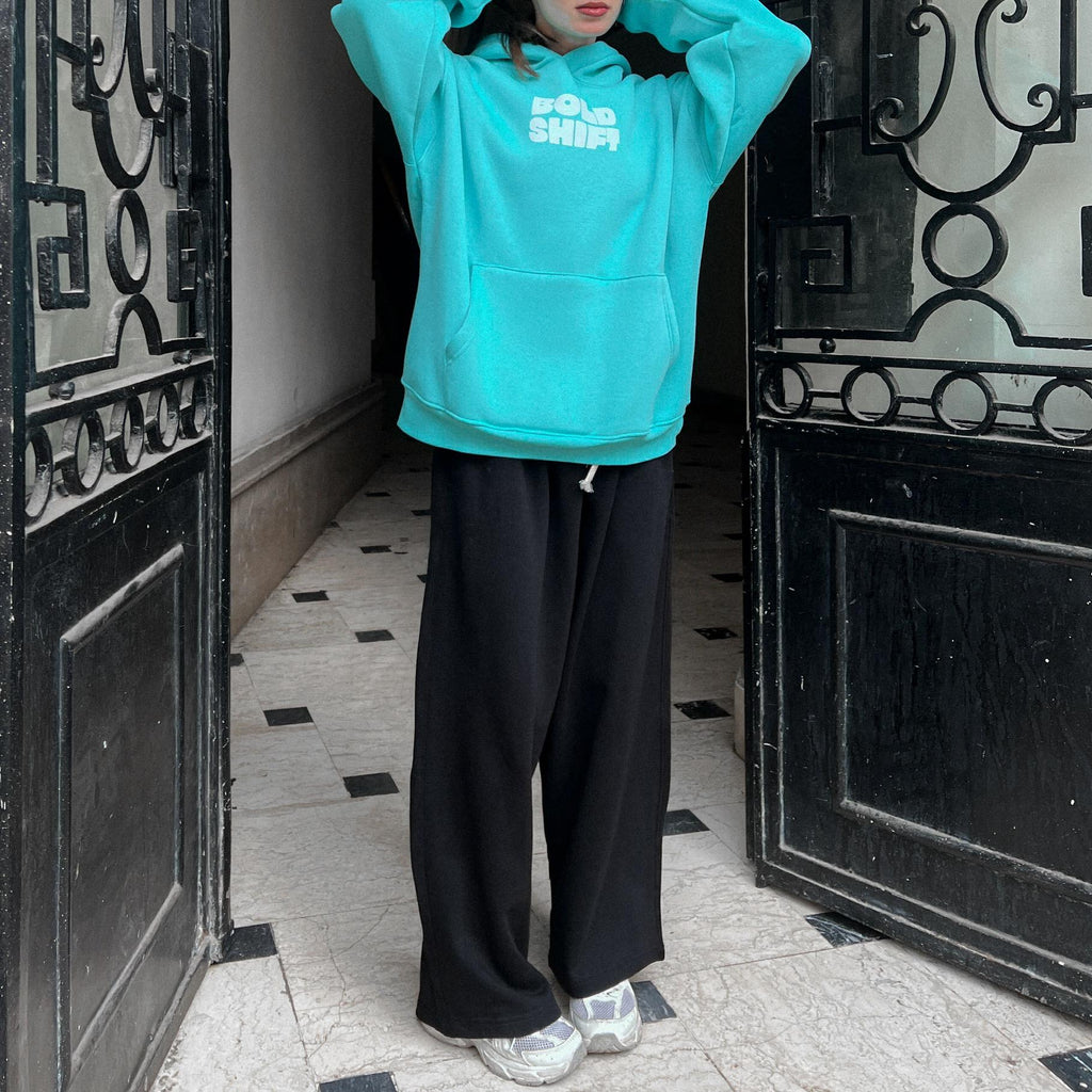 Bold Shift Turquoise Hoodie