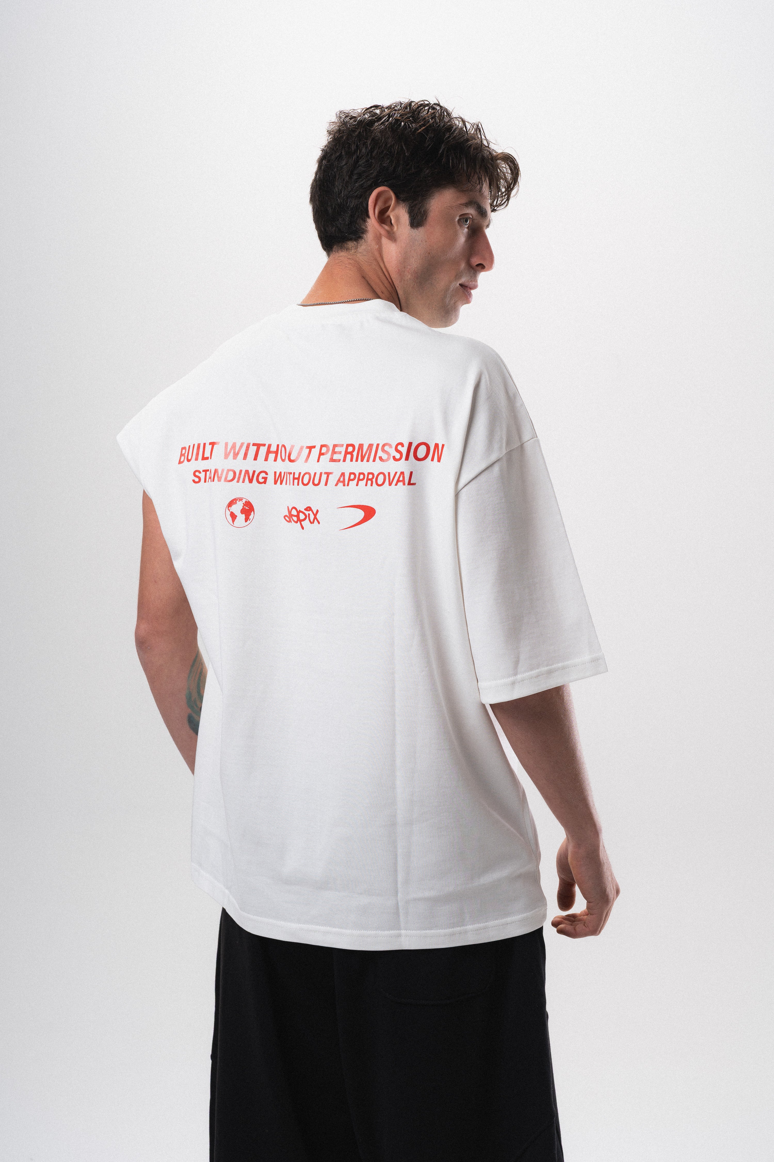 Without Permission White T-Shirt