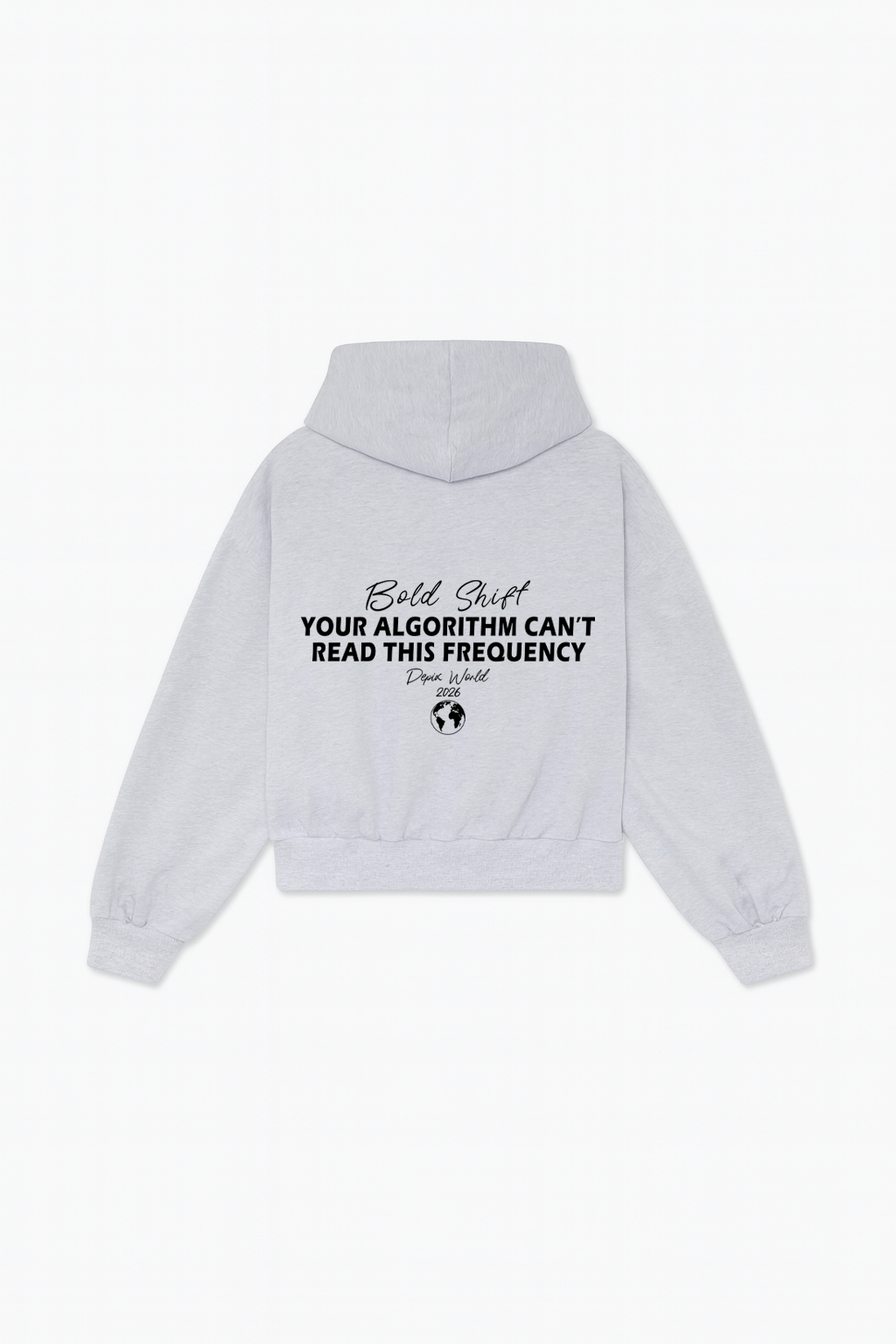 Algorithm Light gray Hoodie