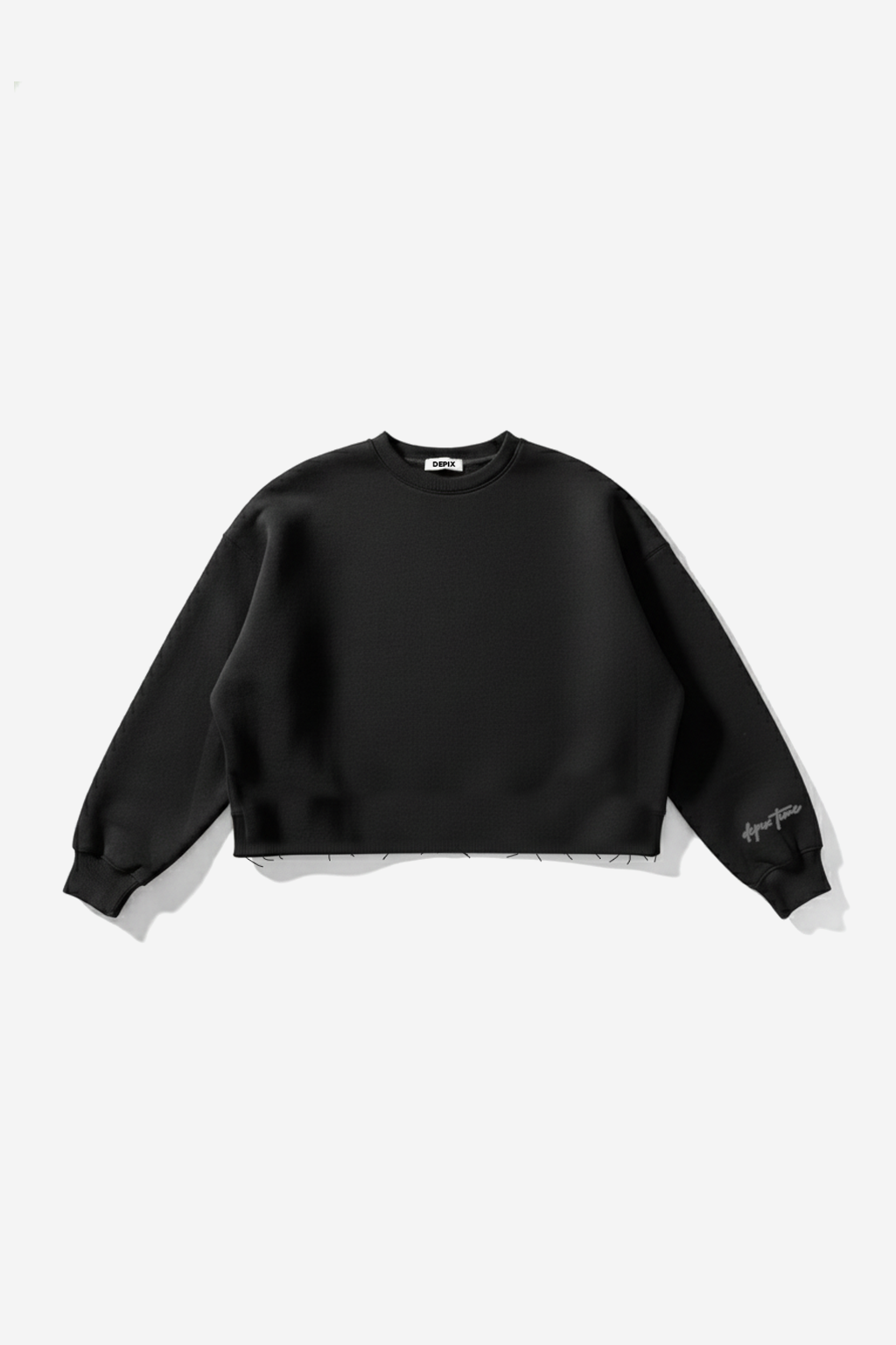 Black Time To Change Crew neck