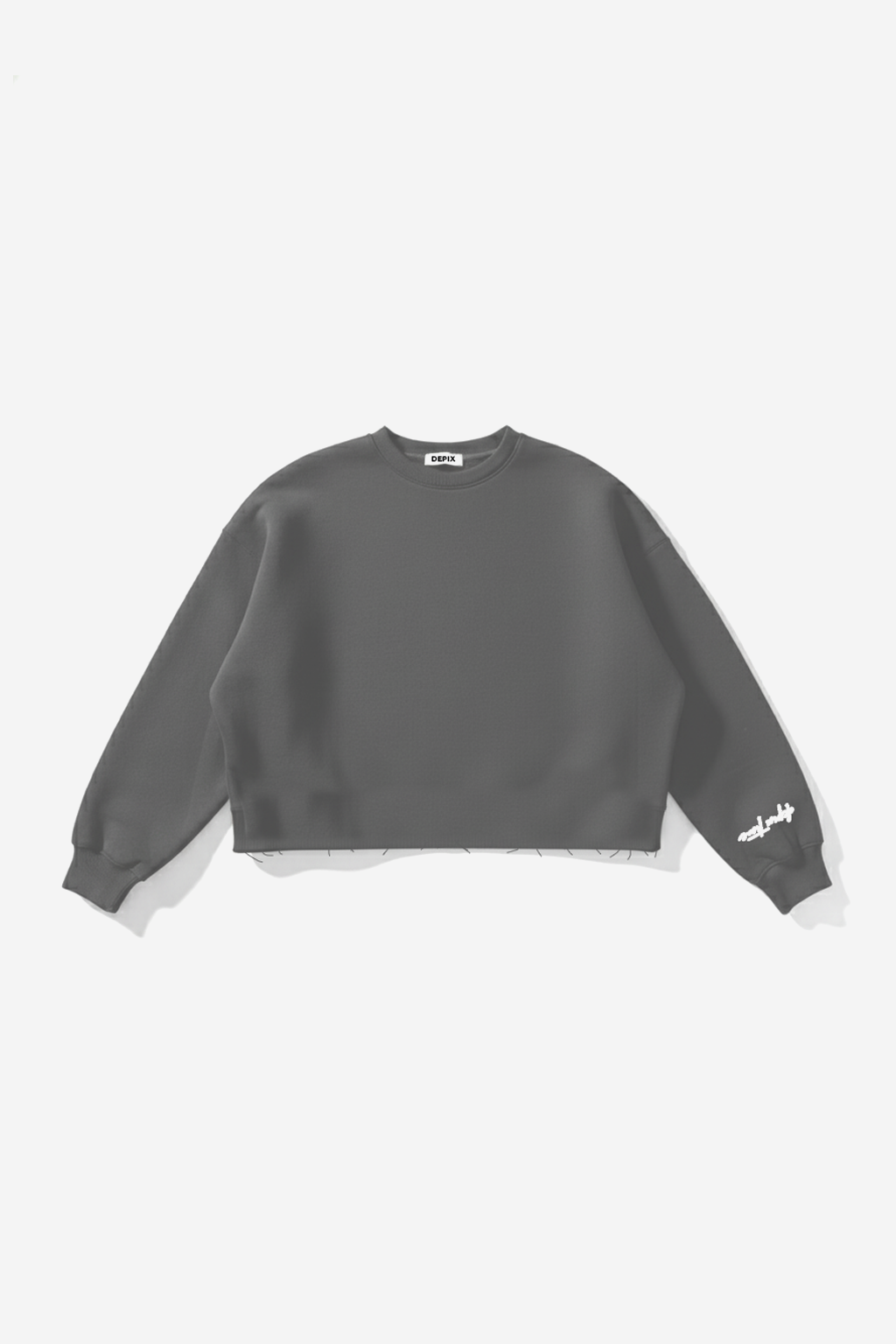 Gray Time To Change Crew neck