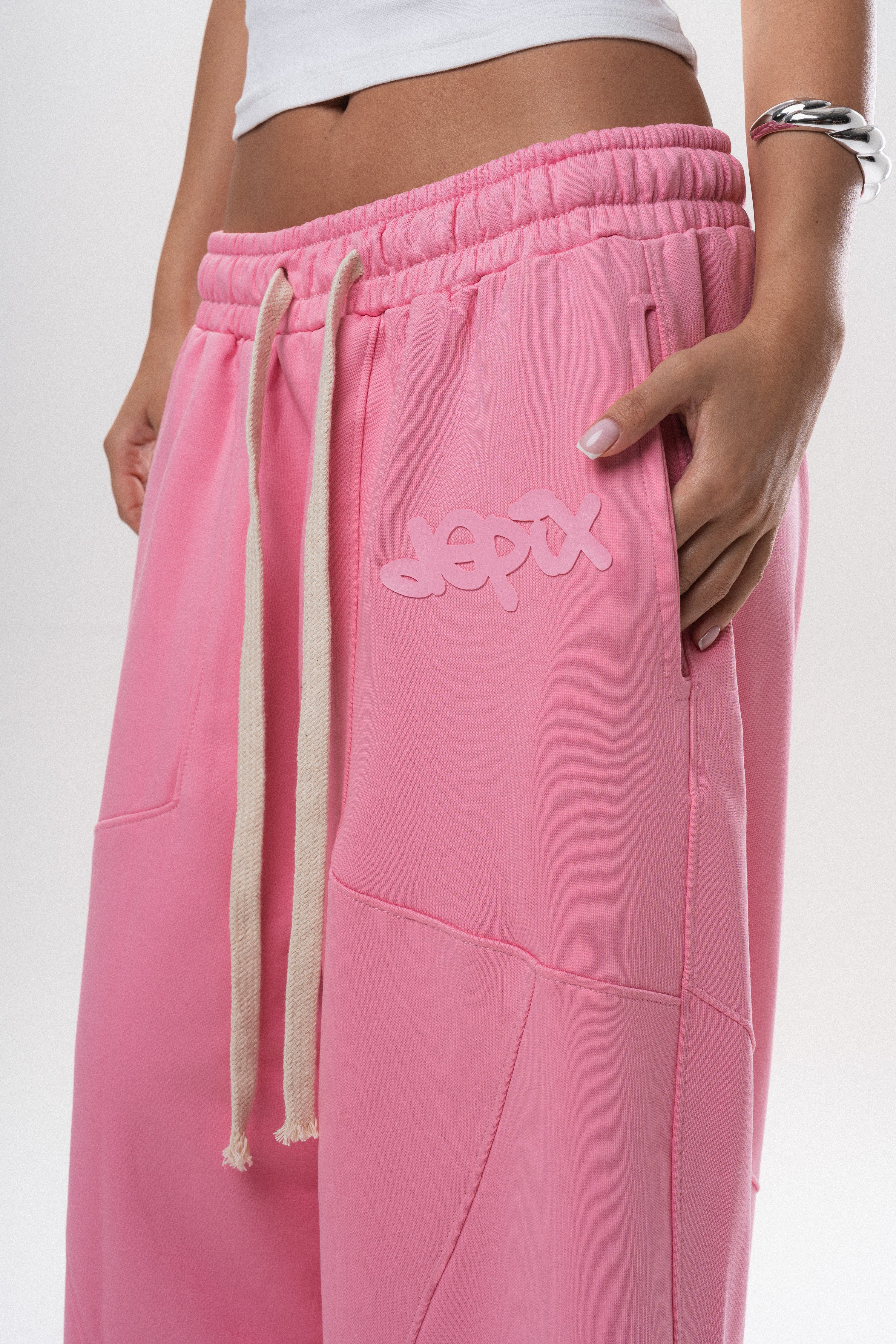 Rubber Pink SweatPants