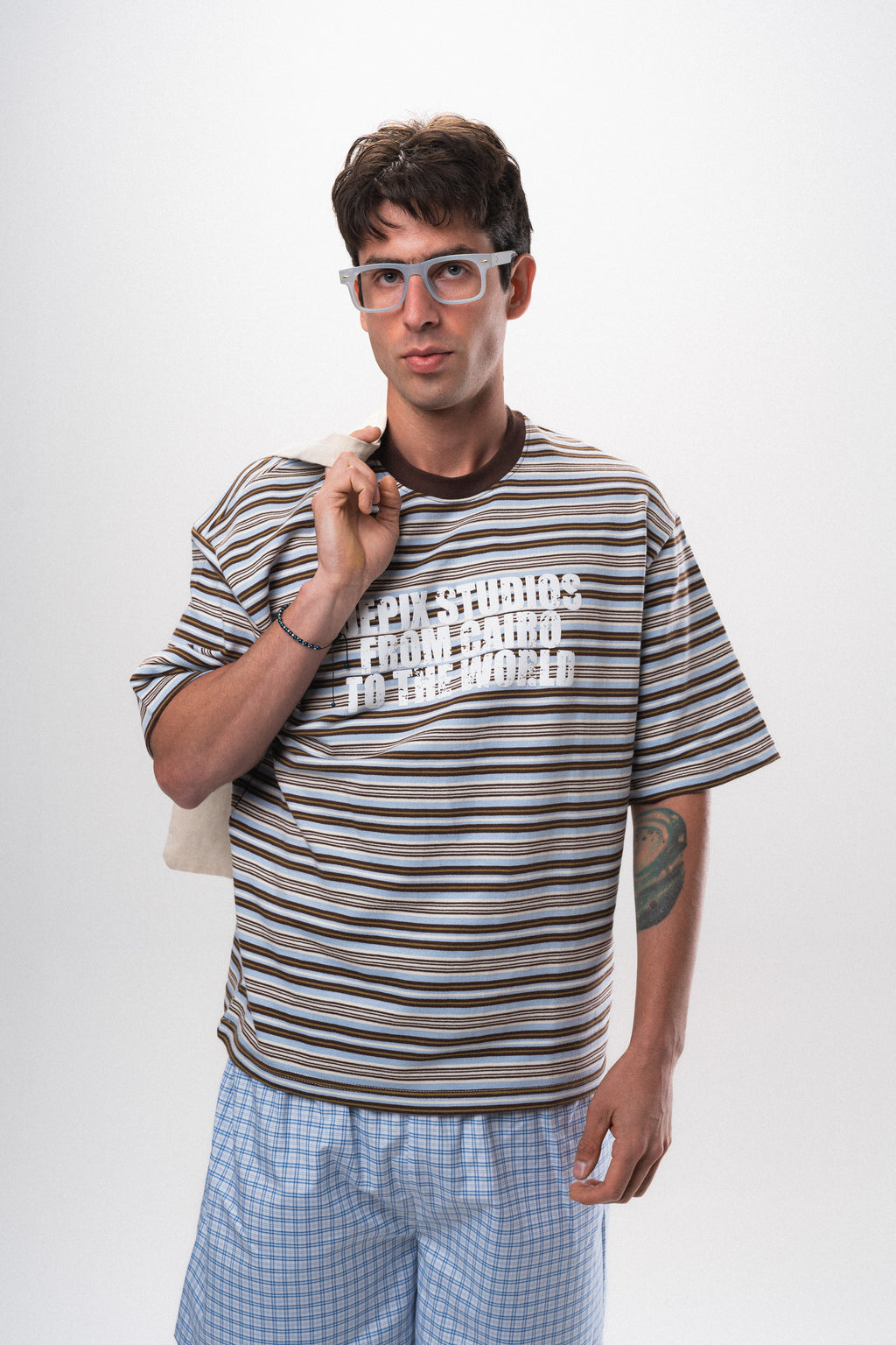 Cairo Striped Brown T-Shirt