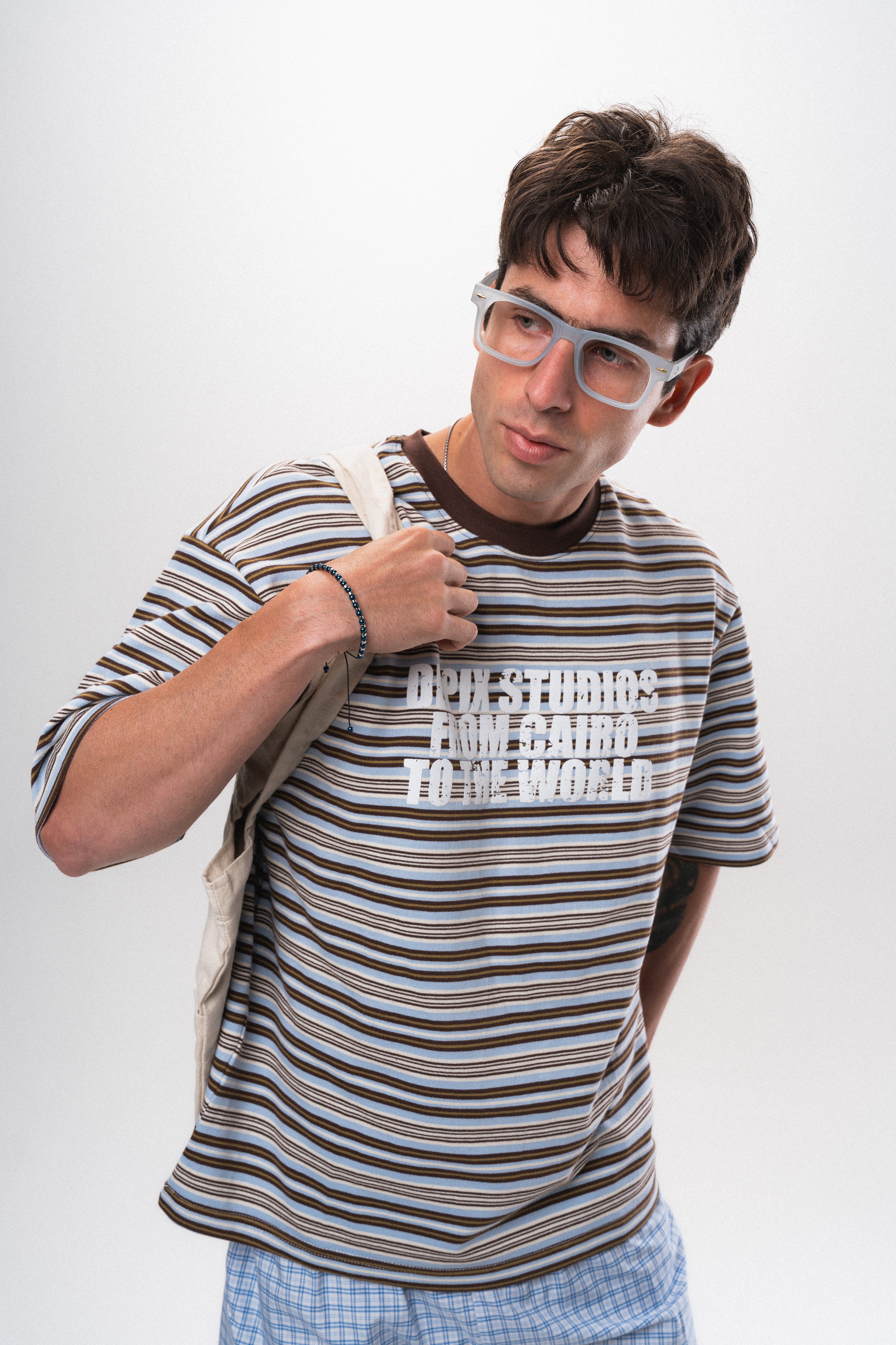 Cairo Striped Brown T-Shirt
